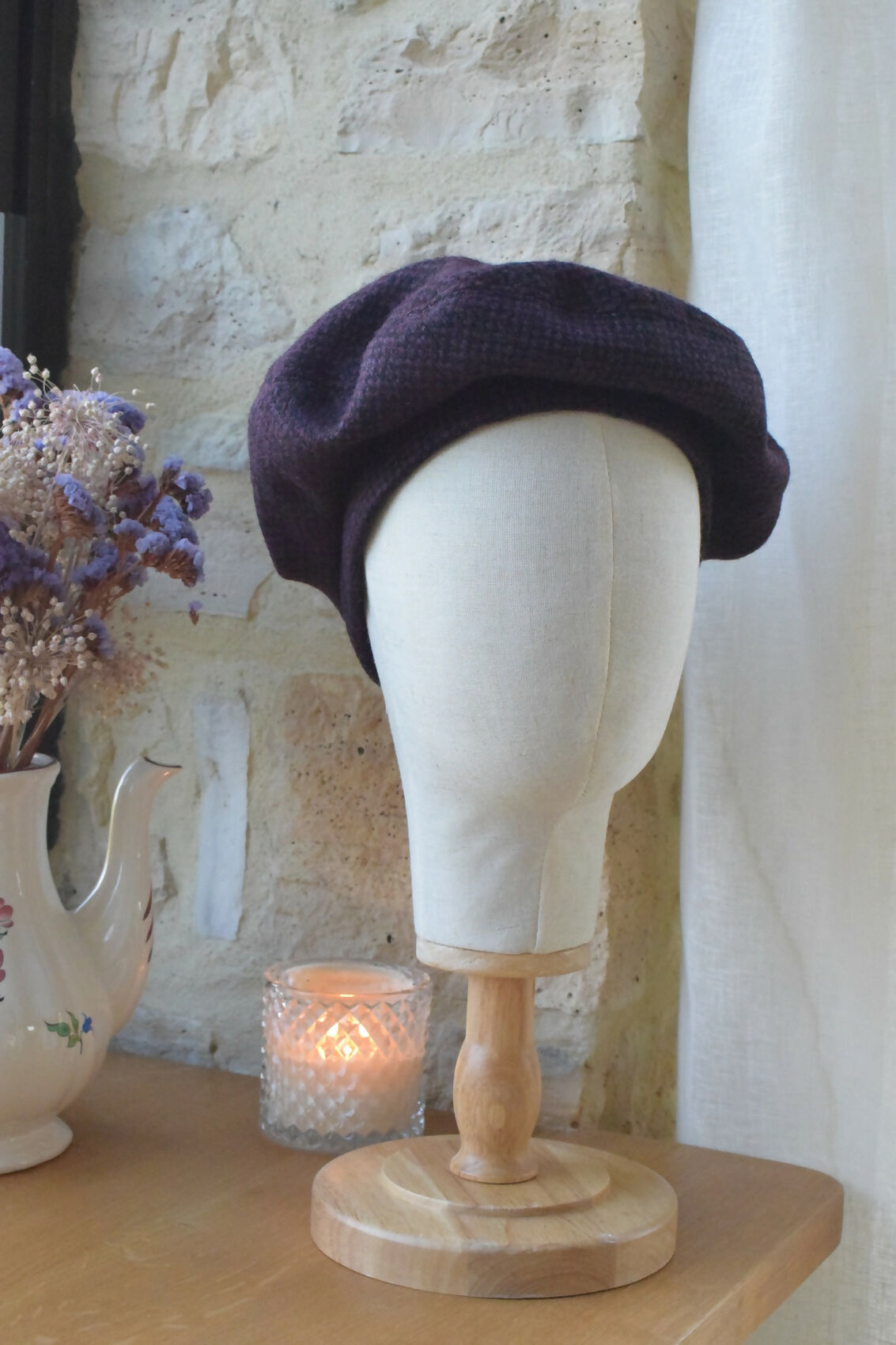 beret-laine-violet-chic-ethique-artisanale-fait-main-tendance-upcycling