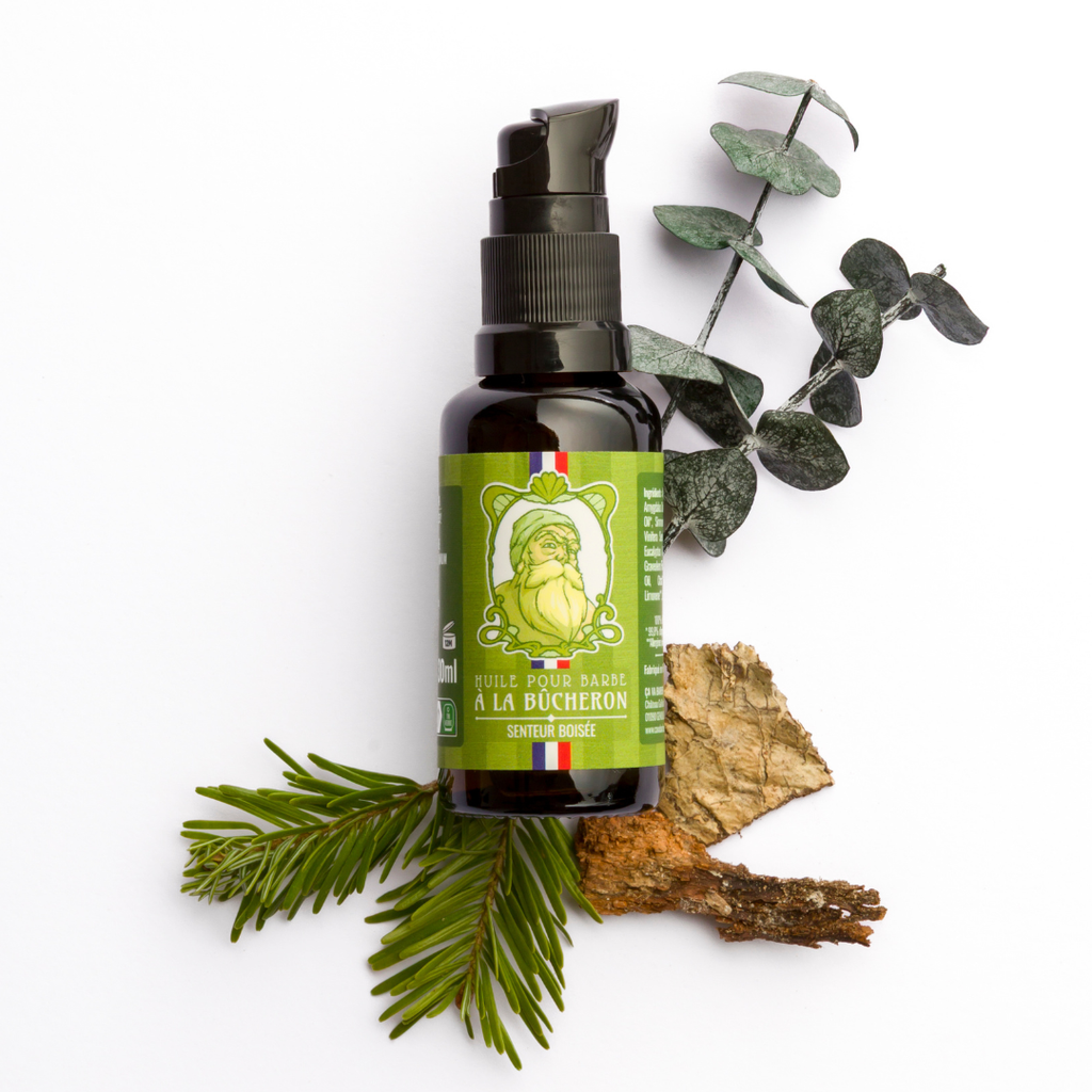 Huile pour barbe - Senteur Boisée - à la Bûcheron