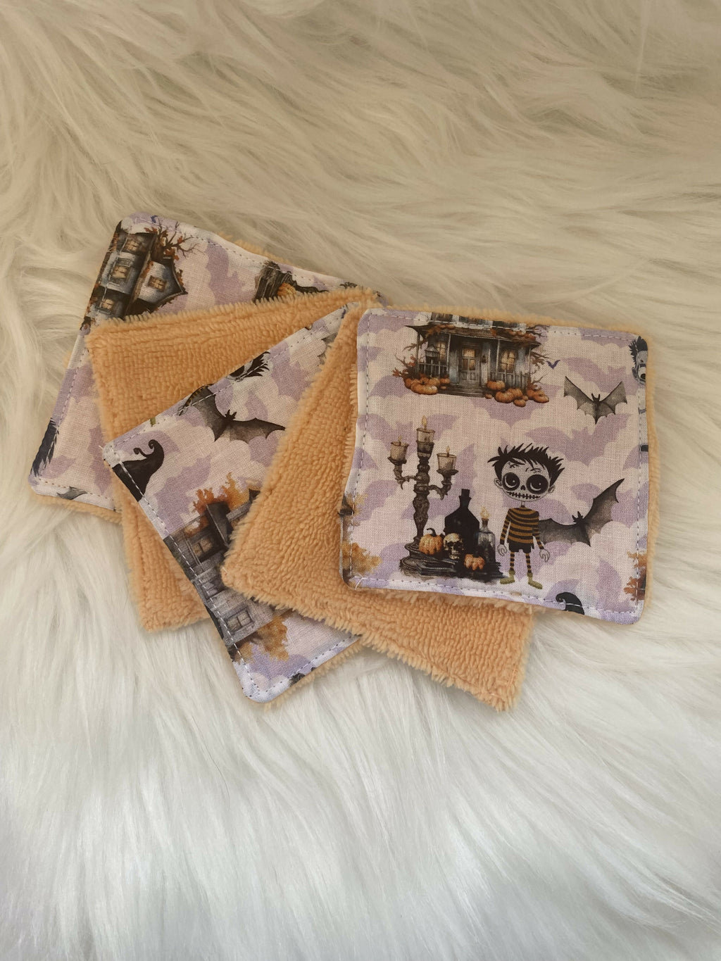 5 LINGETTES HALLOWEEN CHATEAU