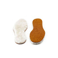 Semelles en peau de mouton liège blanches