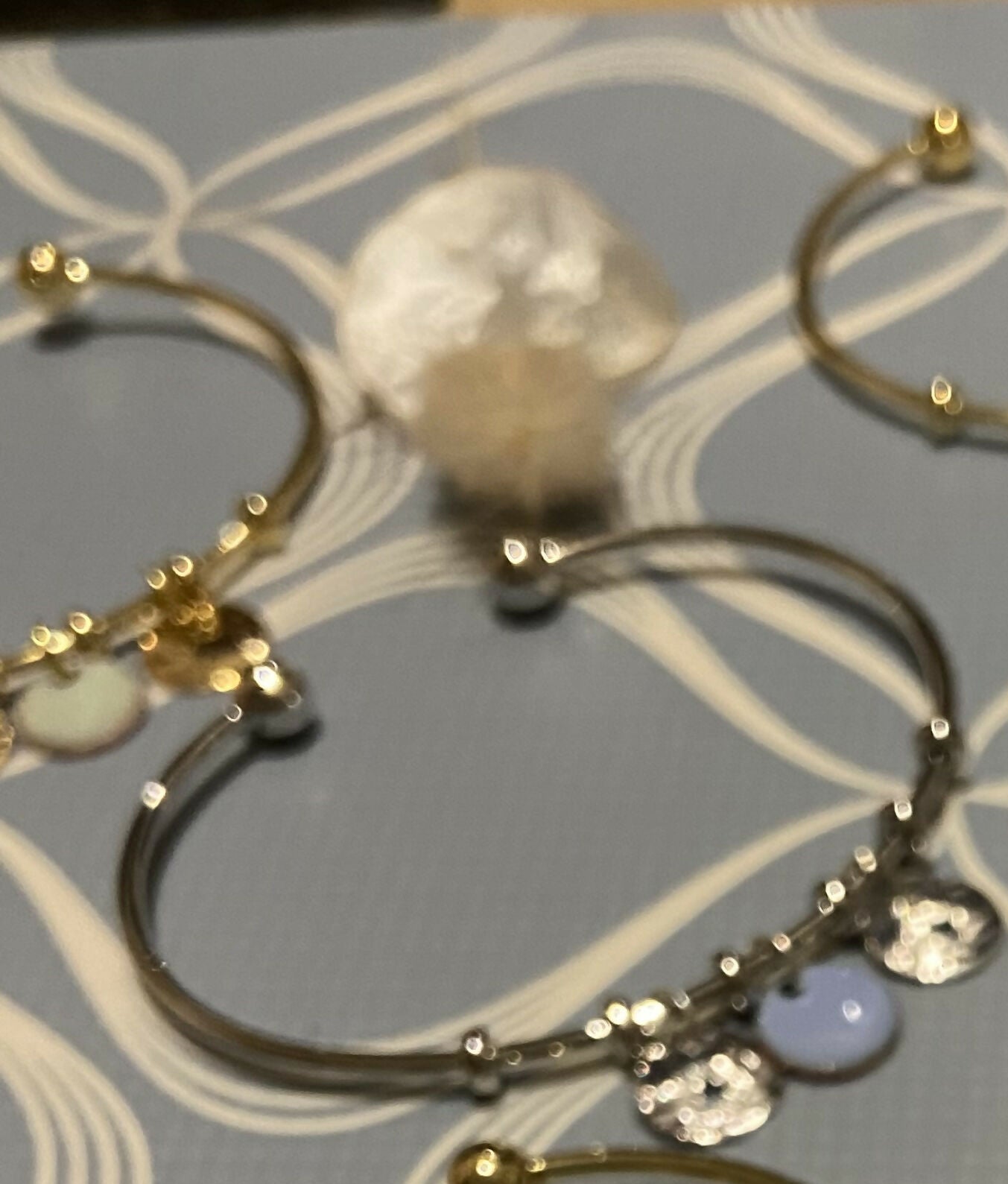 Forget-me-not silver bracelet