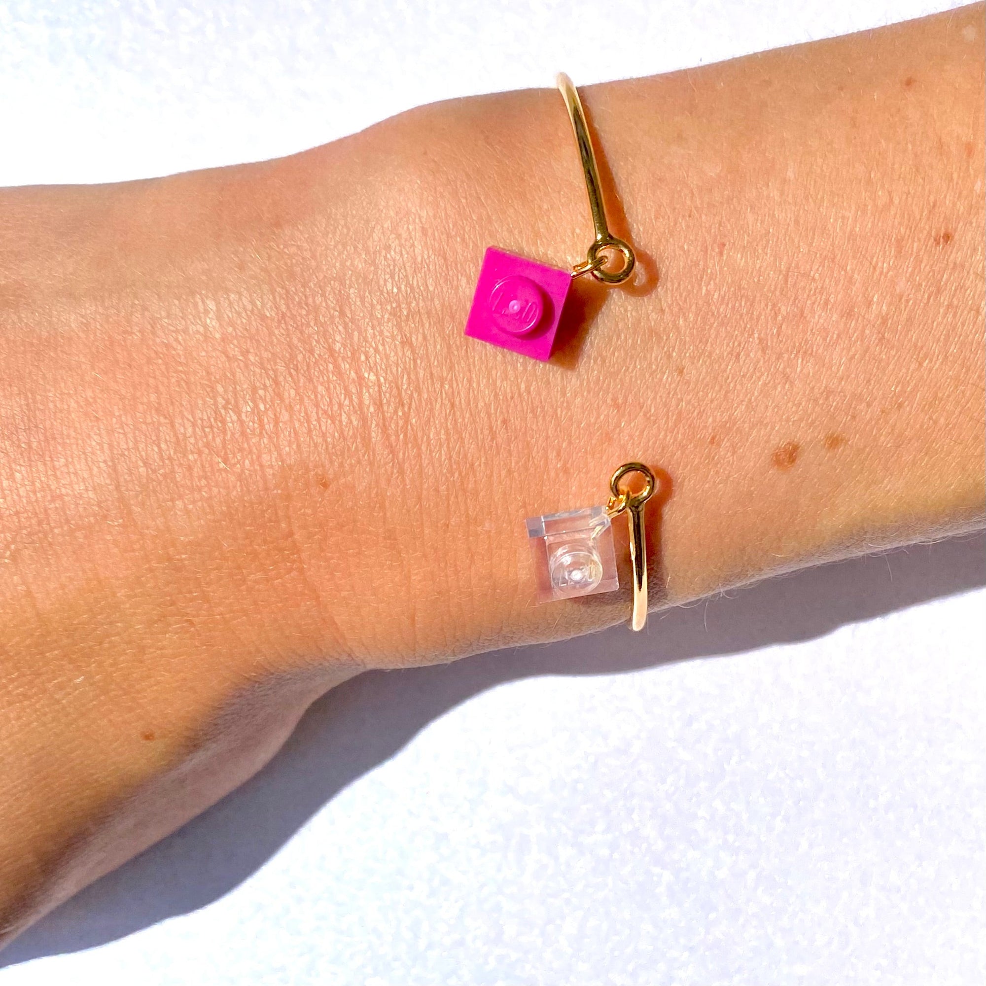 Bracelet jonc ouvert doré - Les Rockeuses