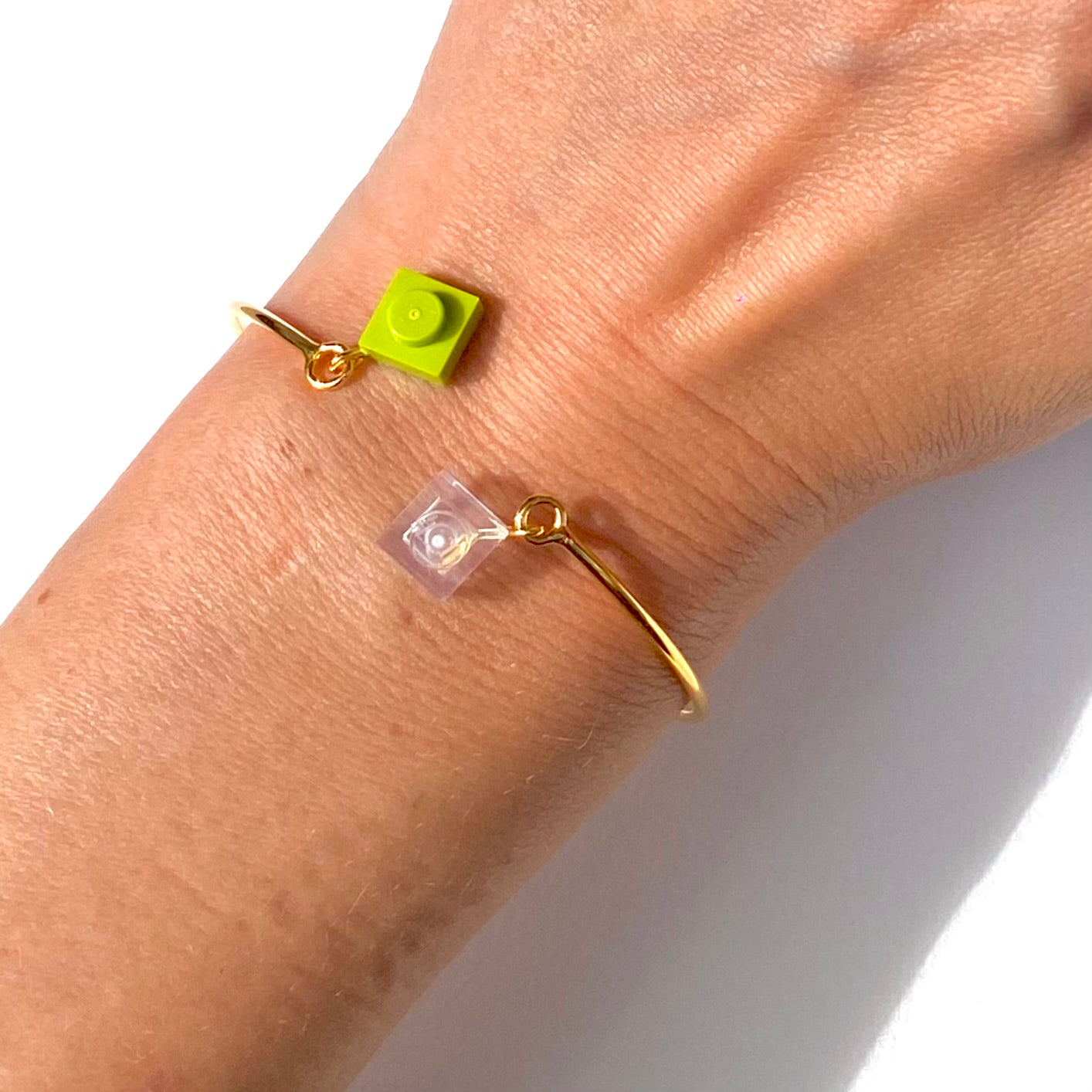 Bracelet jonc ouvert doré - Les Rockeuses