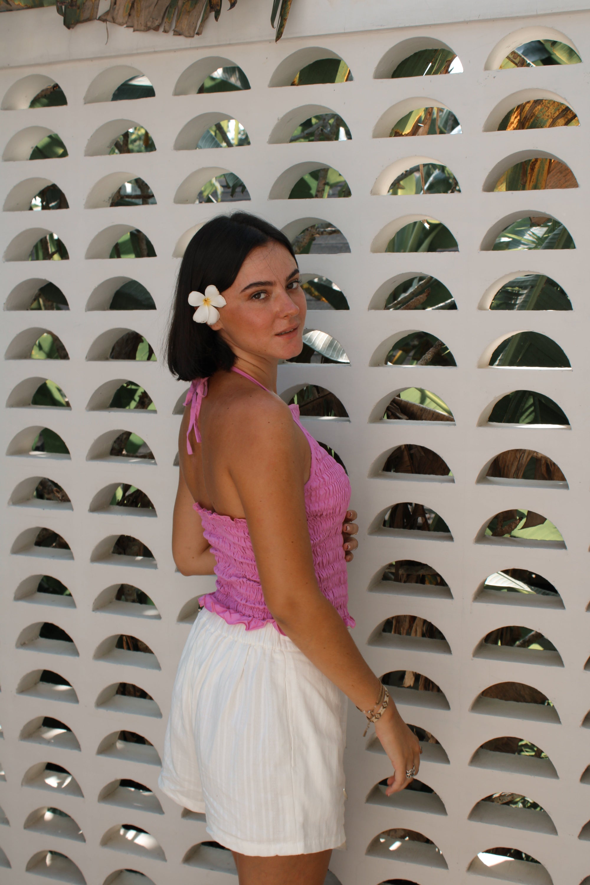 SHORT BLANC EN COTON ~ CAHAYA