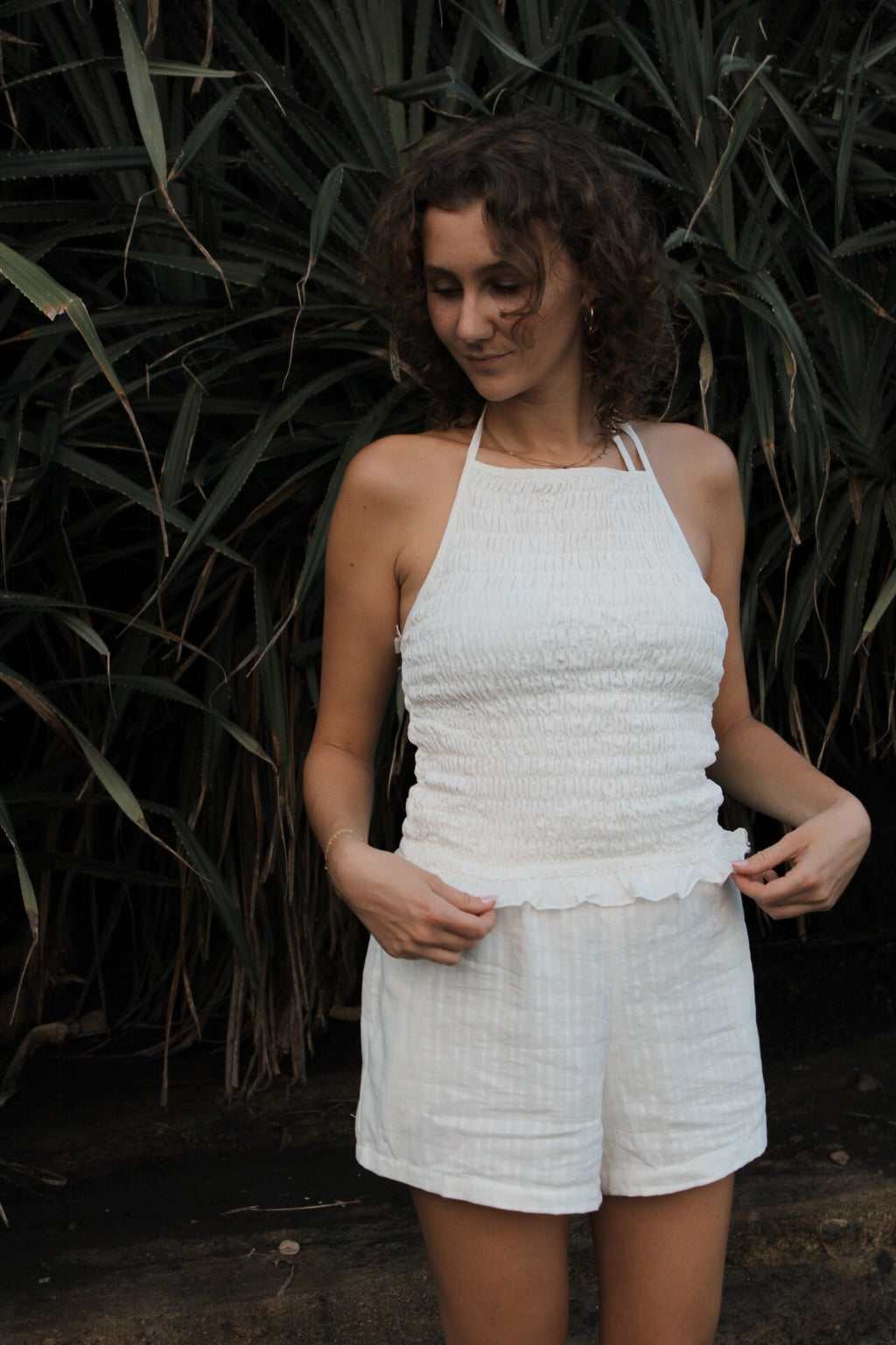 SHORT BLANC EN COTON ~ CAHAYA