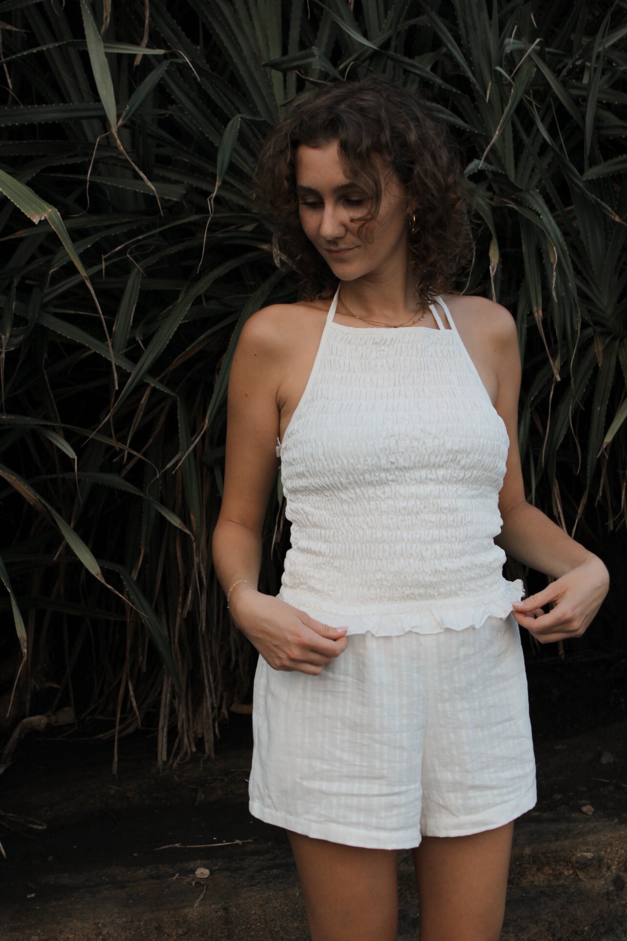 SHORT BLANC EN COTON ~ CAHAYA