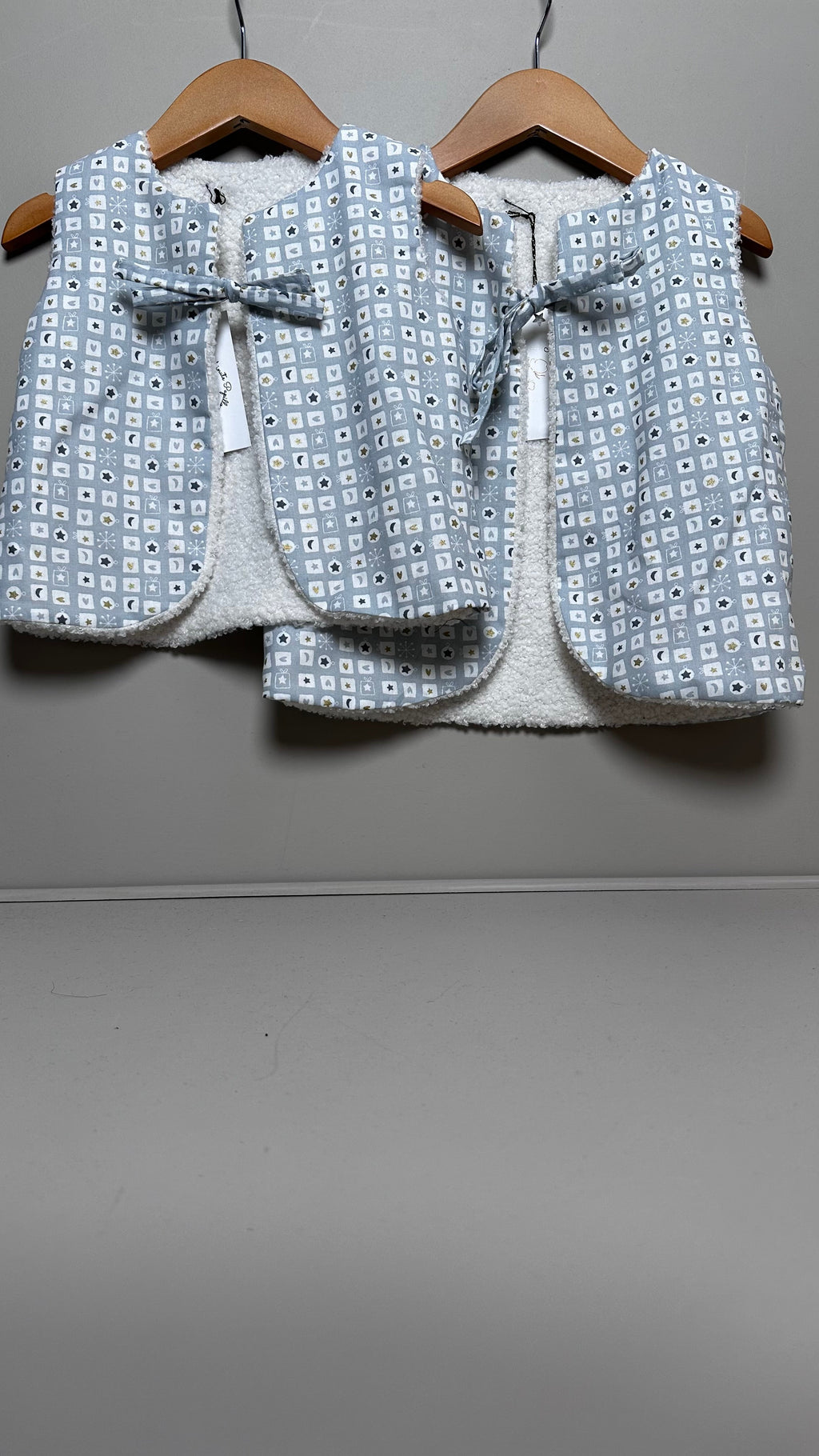 Gilet de berger enfant gris