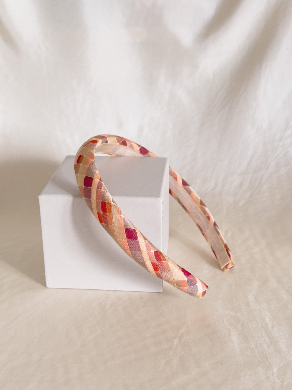 Headband Upcyclé Essentiel 'Éclat de Rosée'