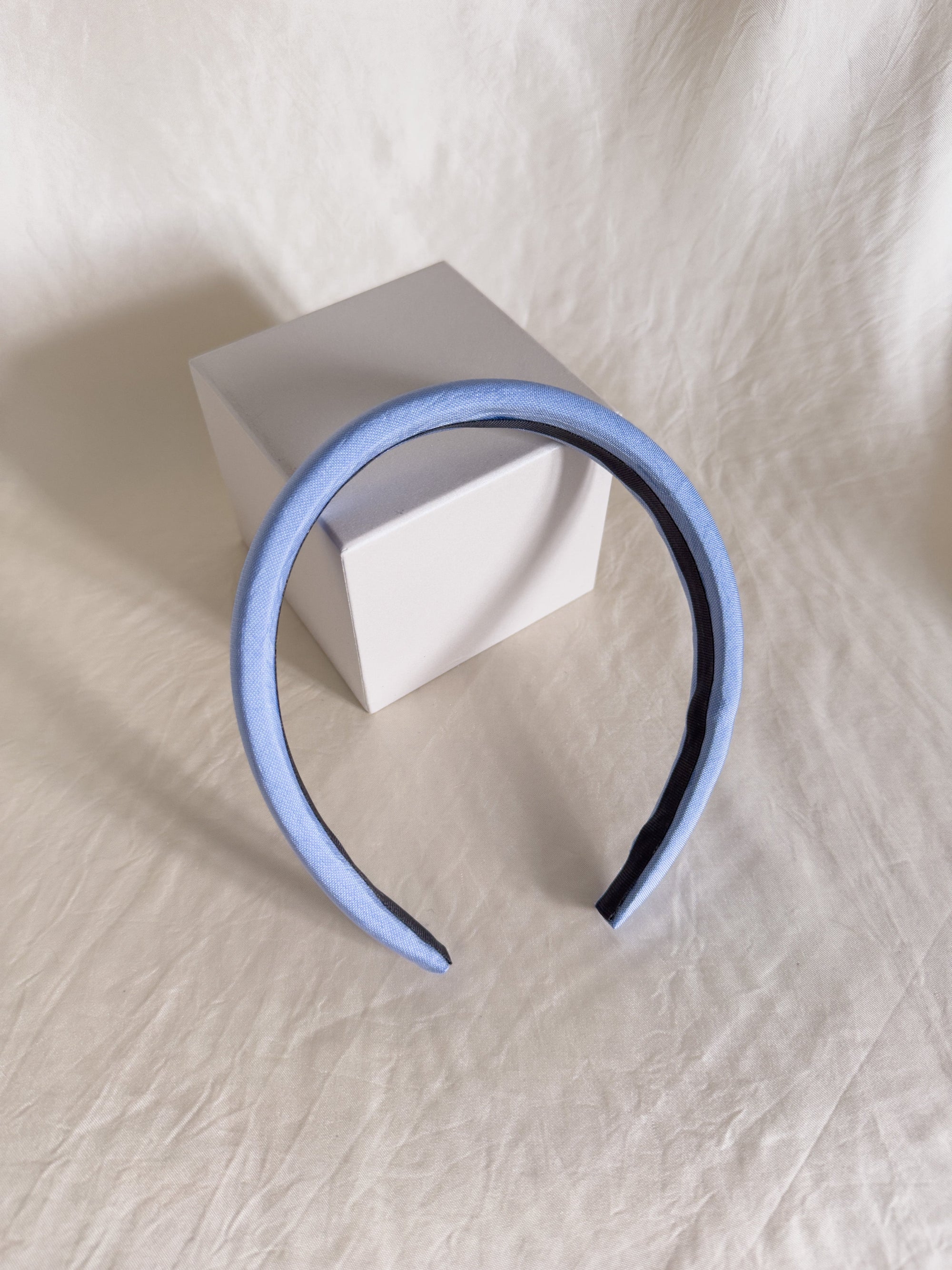 Headband Upcyclé Essentiel 'Douce Brise Bleue'