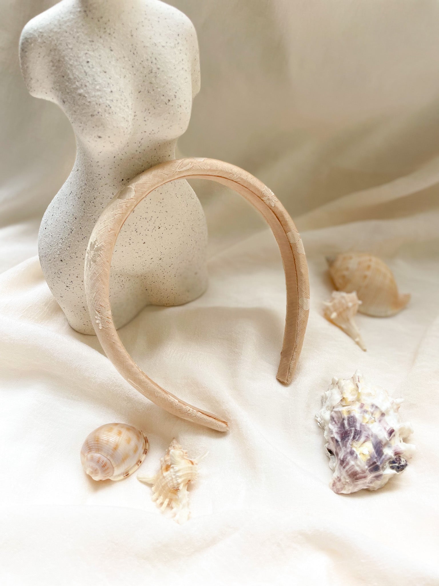 Headband Upcyclé Essentiel 'Ivoire'