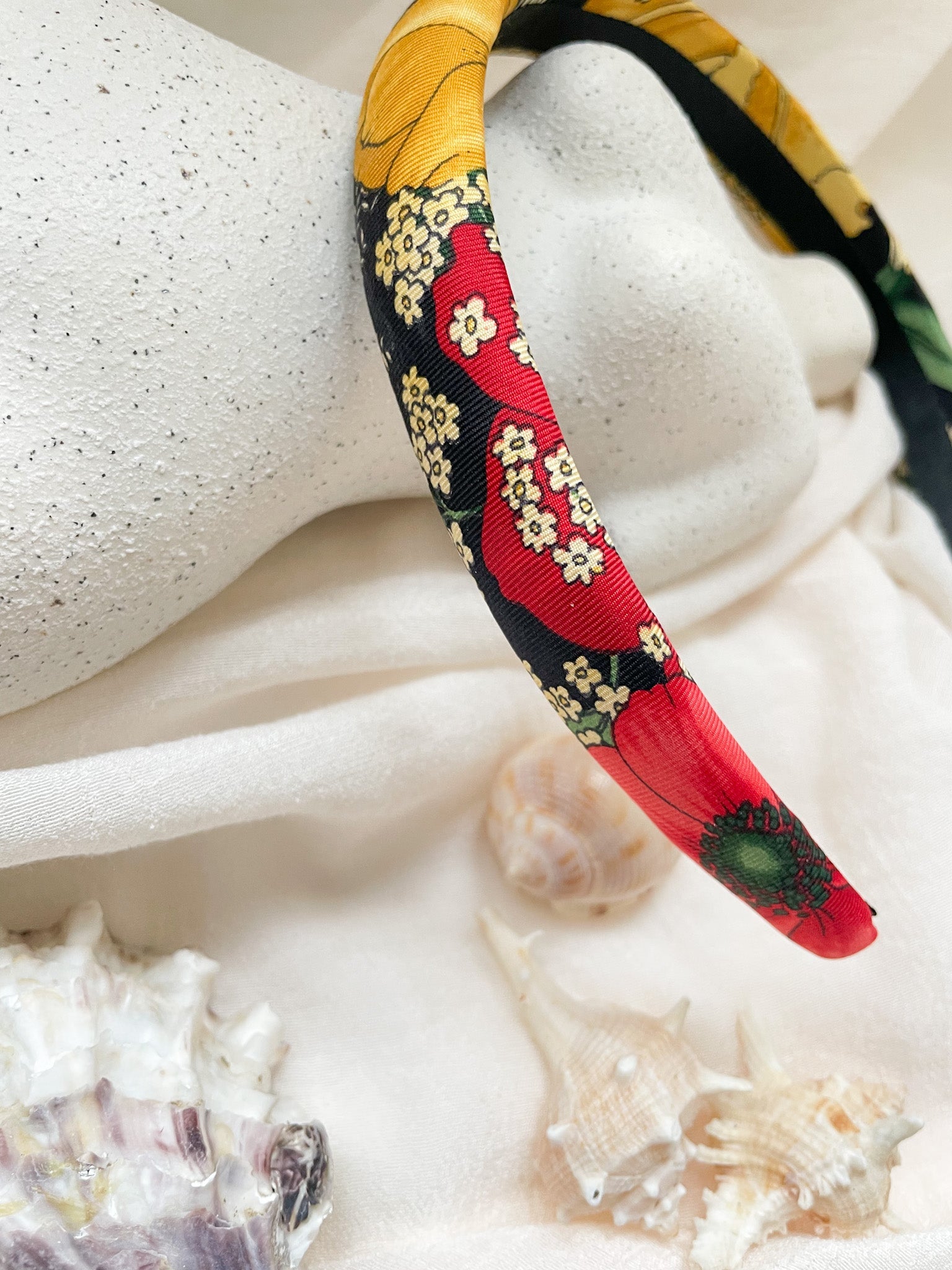 Headband Upcyclé Essentiel 'Bleu Pollen'
