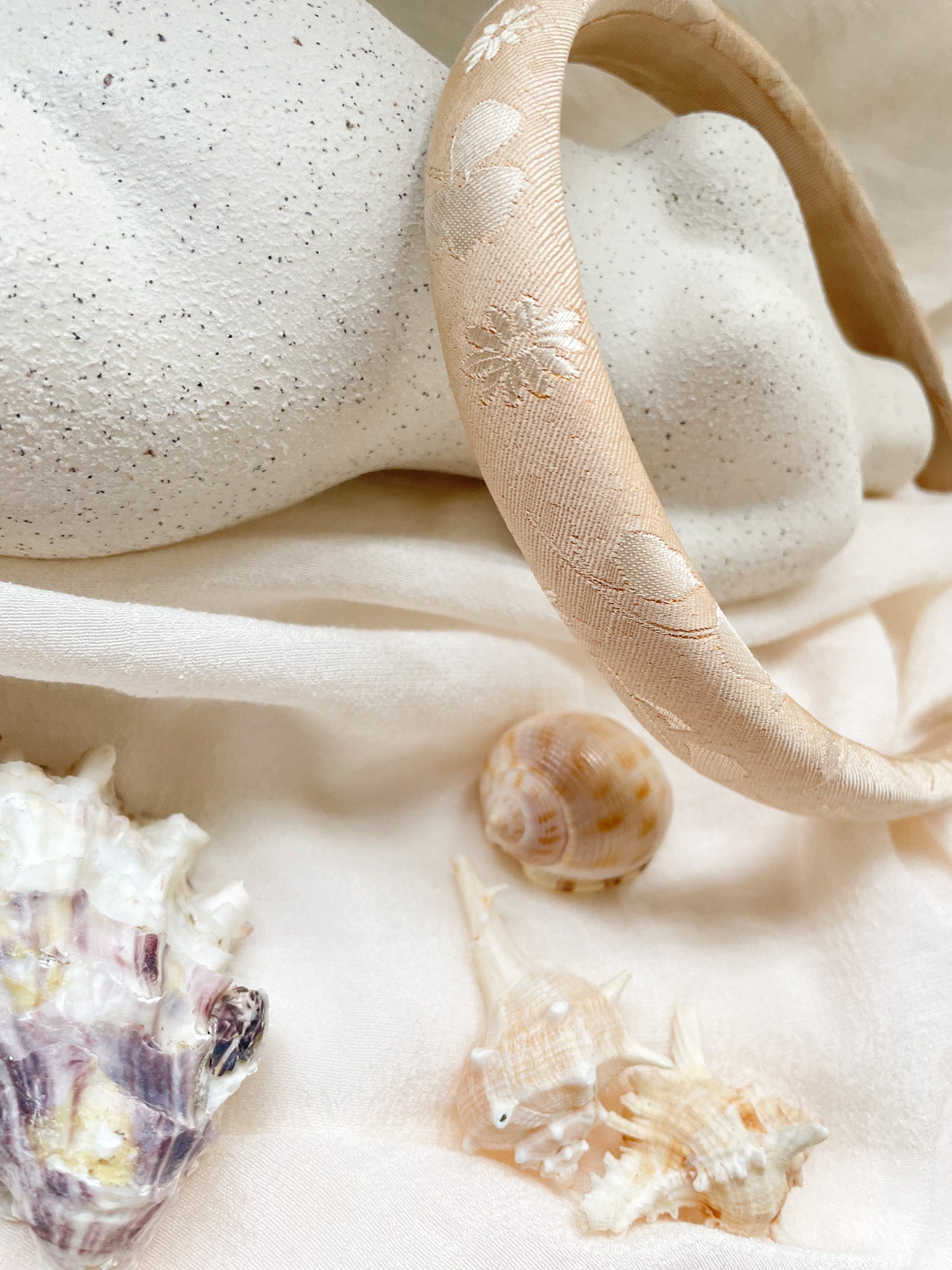 Headband Upcyclé Essentiel 'Ivoire'