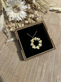 60cm long necklace crown pendant