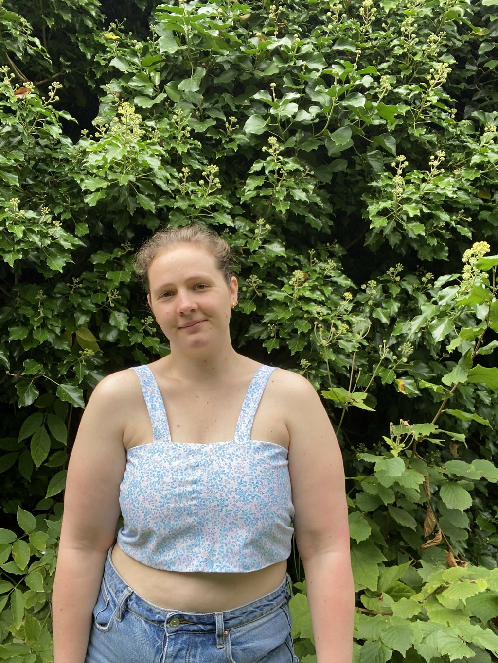 Jean-Marie - Crop top noué upcyclé
