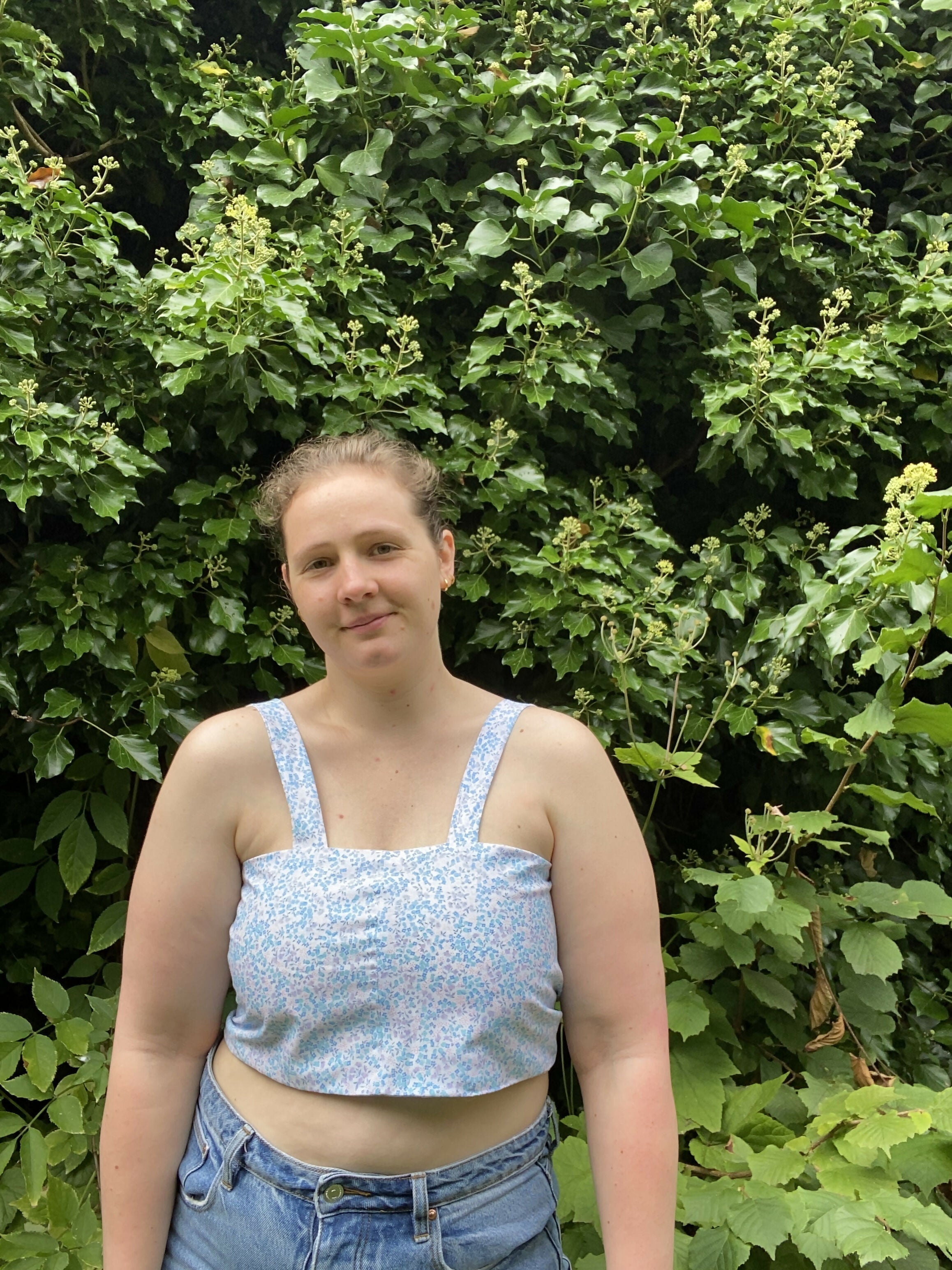 Jean-Marie - Crop top noué upcyclé