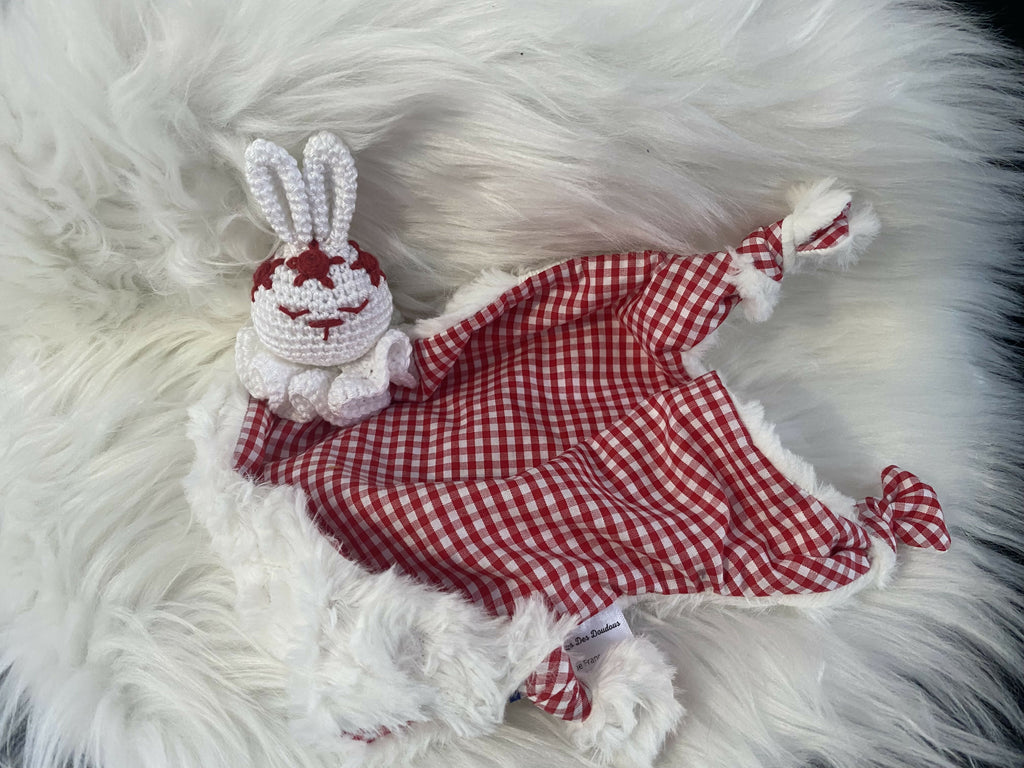 LAPIN VICHY ROUGE ET BLANC 