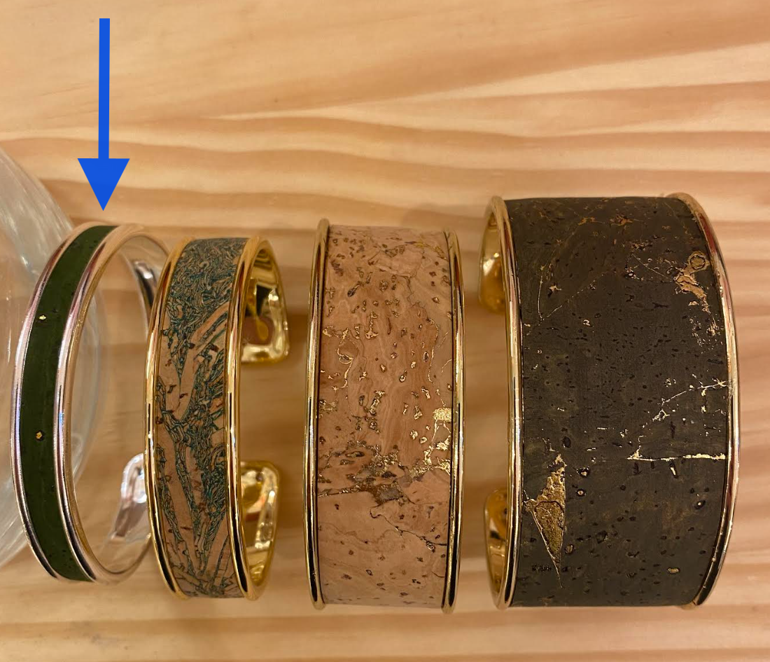 Bangle bracelet 0.5 cm