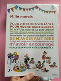 Affiche Merci la crèche
