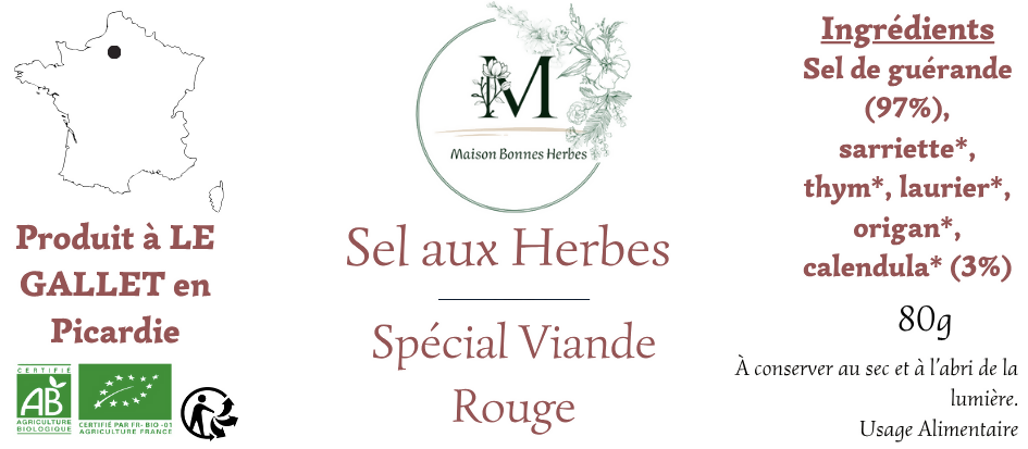 SEL AUX HERBES - SPECIAL VIANDE ROUGE