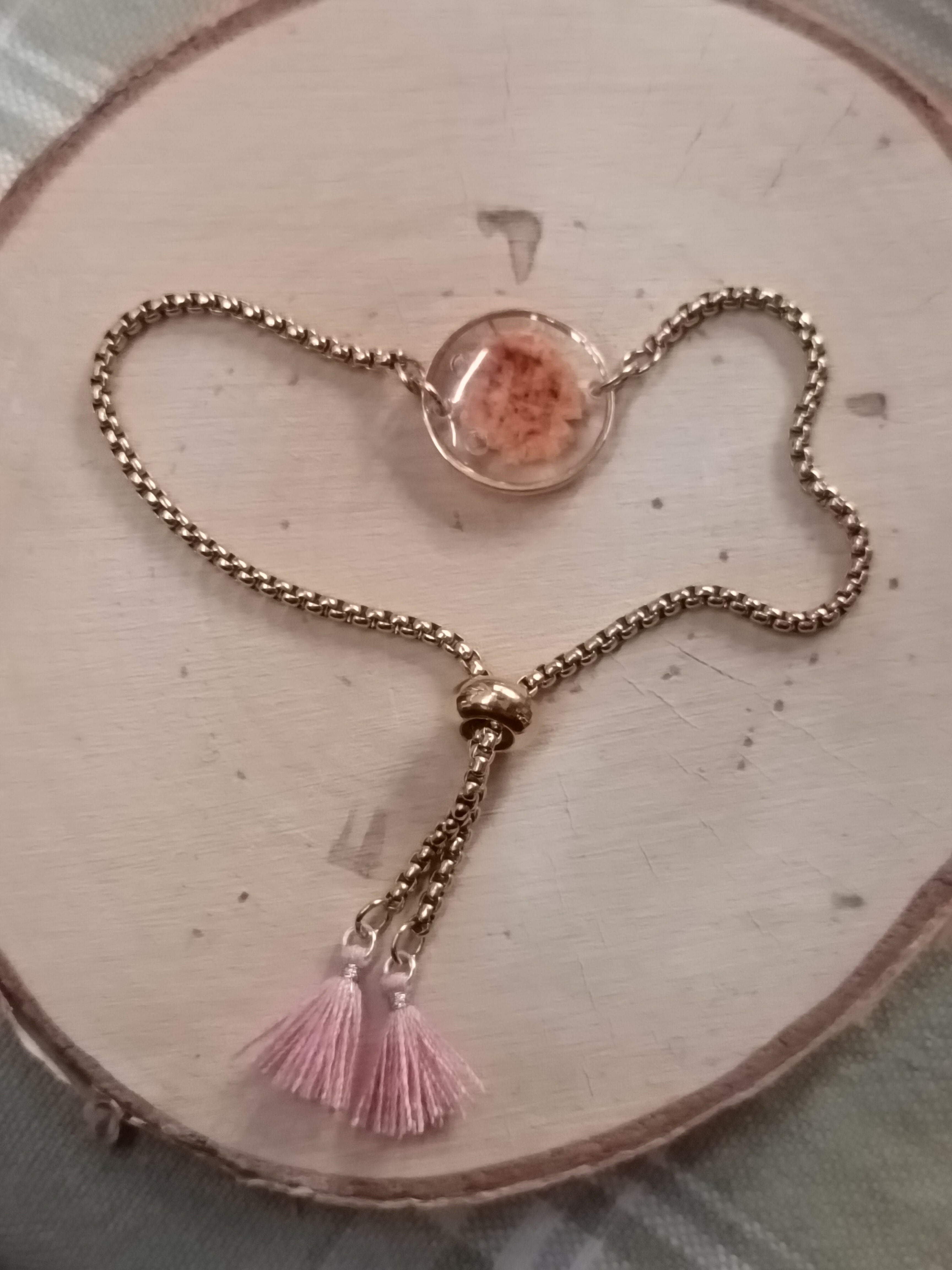 MEL/BFP Bracelets Fleurs séchées Pompons OR