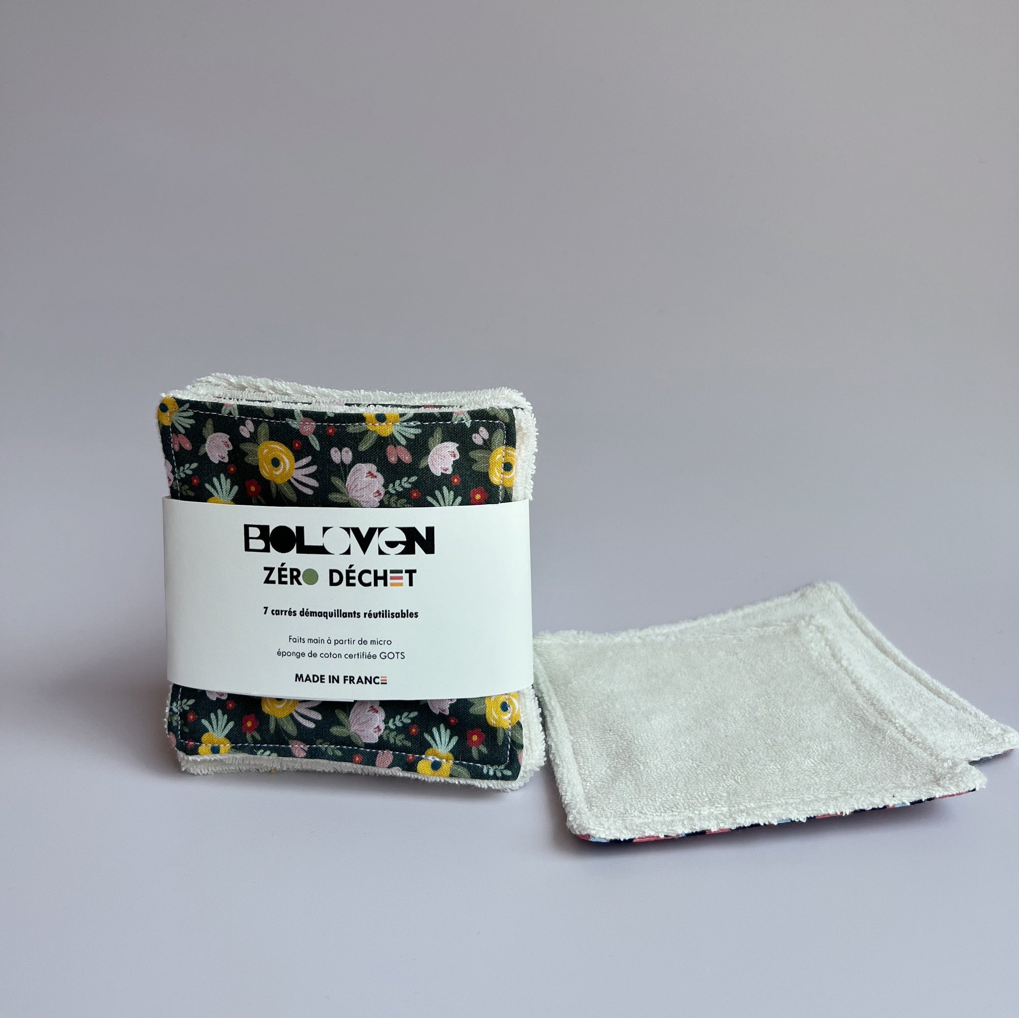 Kit de 7 cotons lavables en micro éponge de coton biologique | Green