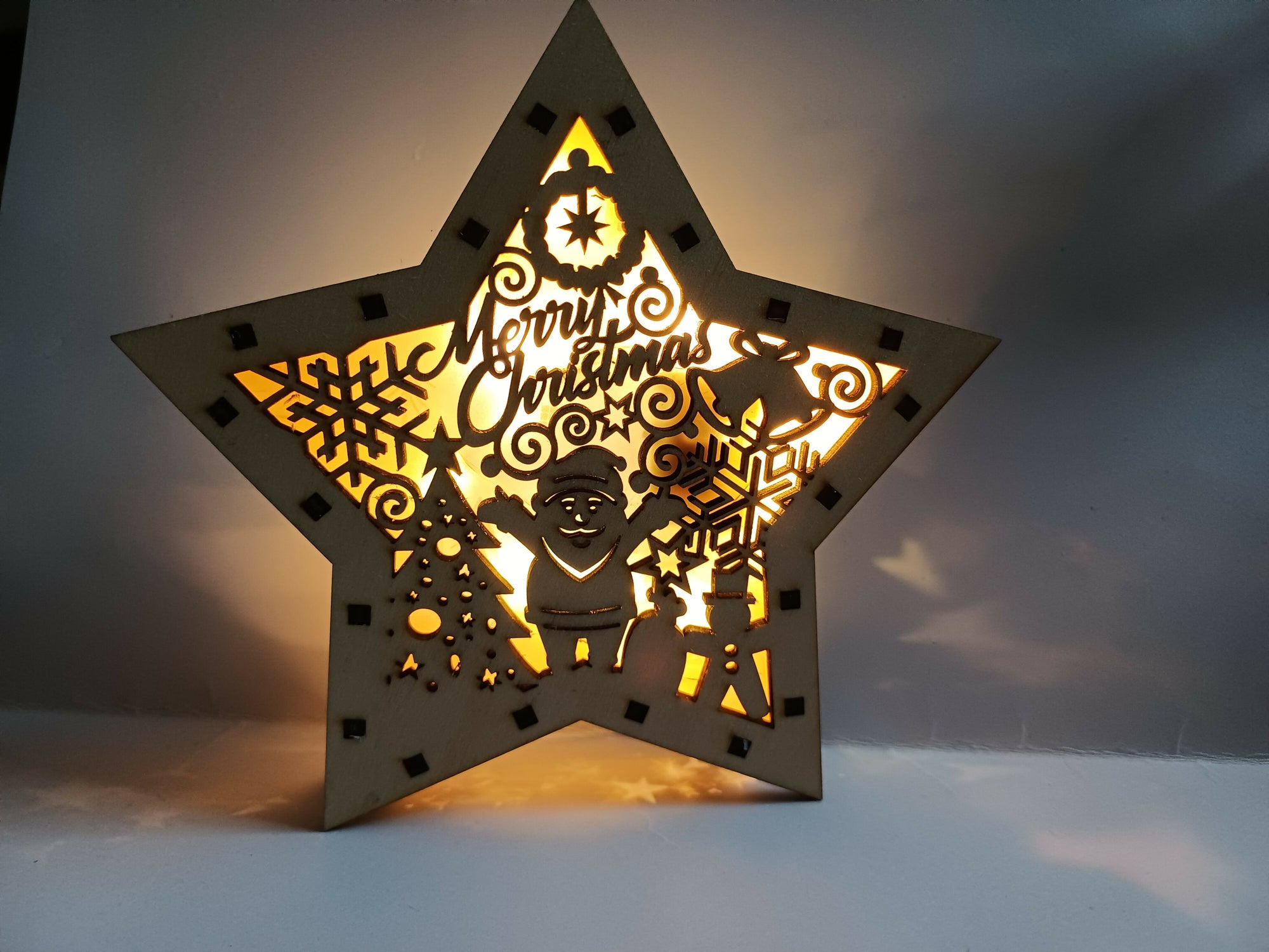 Etoile Noel illuminée 1