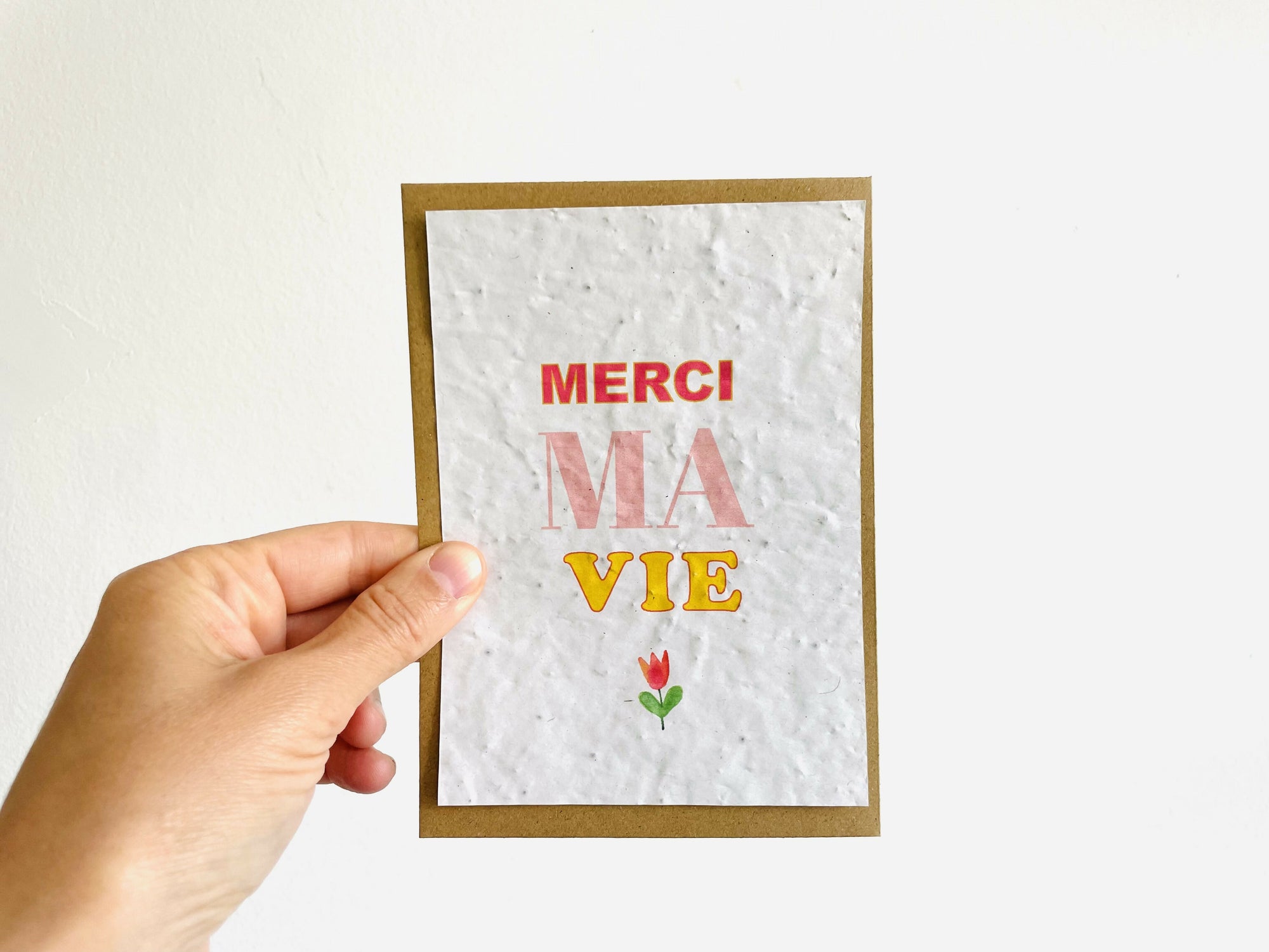 Carte à planter Merci ma vie