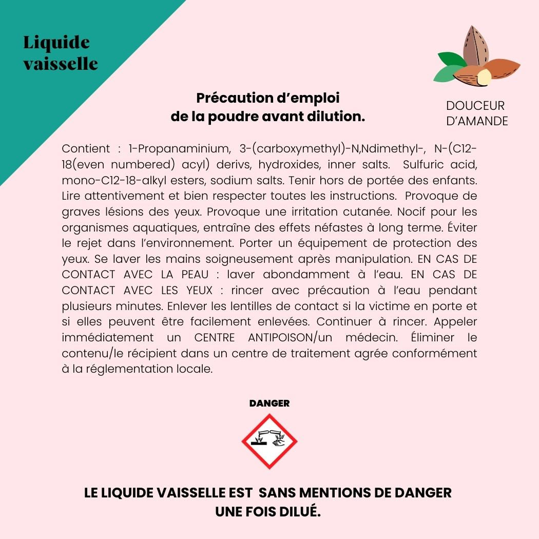 Recharge Liquide Vaisselle Amande Douce (x1)