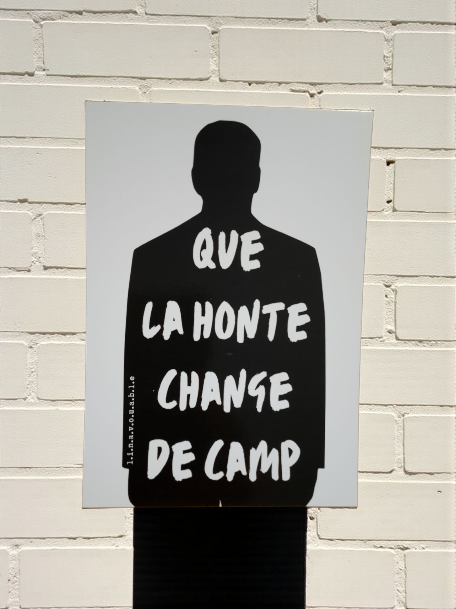 POSTCARD "MAY SHAME CHANGE SIDES"
