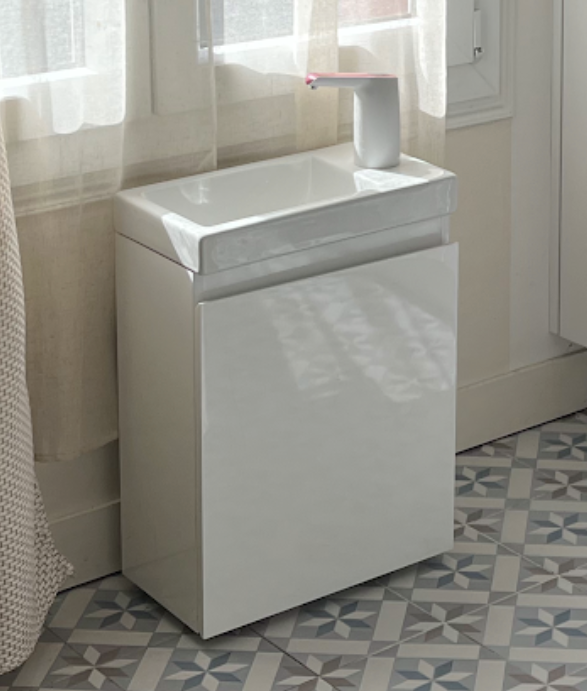 Lavabo Enfant Montessori évolutif 18 mois -  8 ans | Mobile, autonome en eau & sans travaux  - BLANC