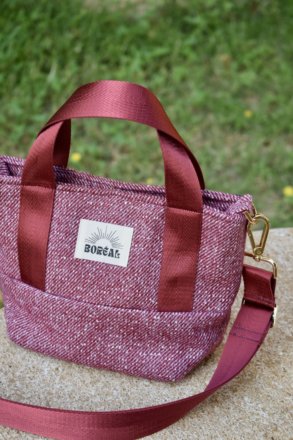 SAC ANÉMONE LAINE BORDEAUX