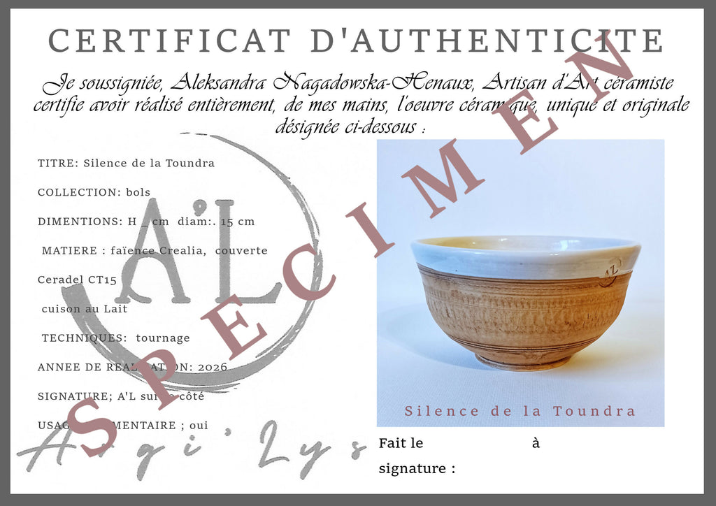 Silence of the Tundra, large bowl