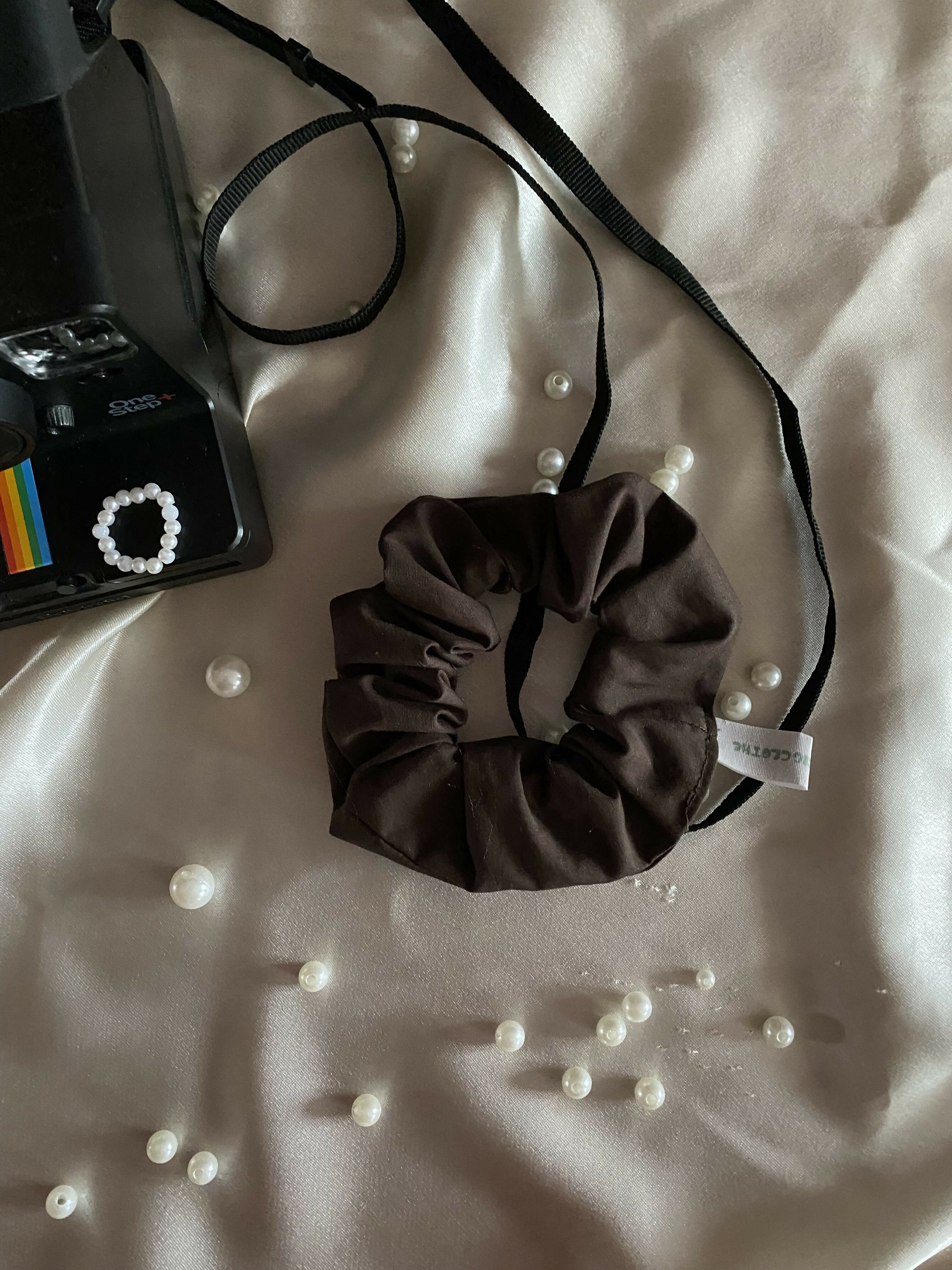 Petit-Jean - Chouchou upcyclé coton chocolat  Everlasting Clothe 
