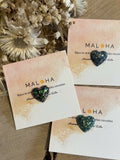 Small glitter heart pin