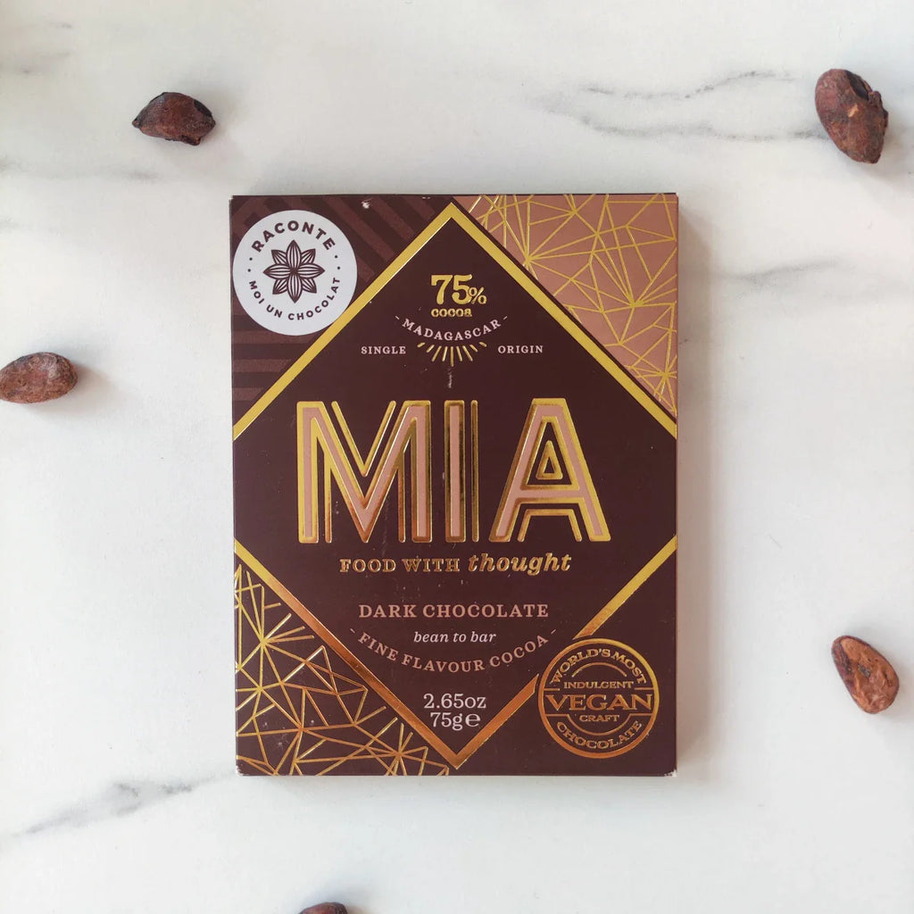 MIA chocolat noir à 75% de cacao de Madagascar