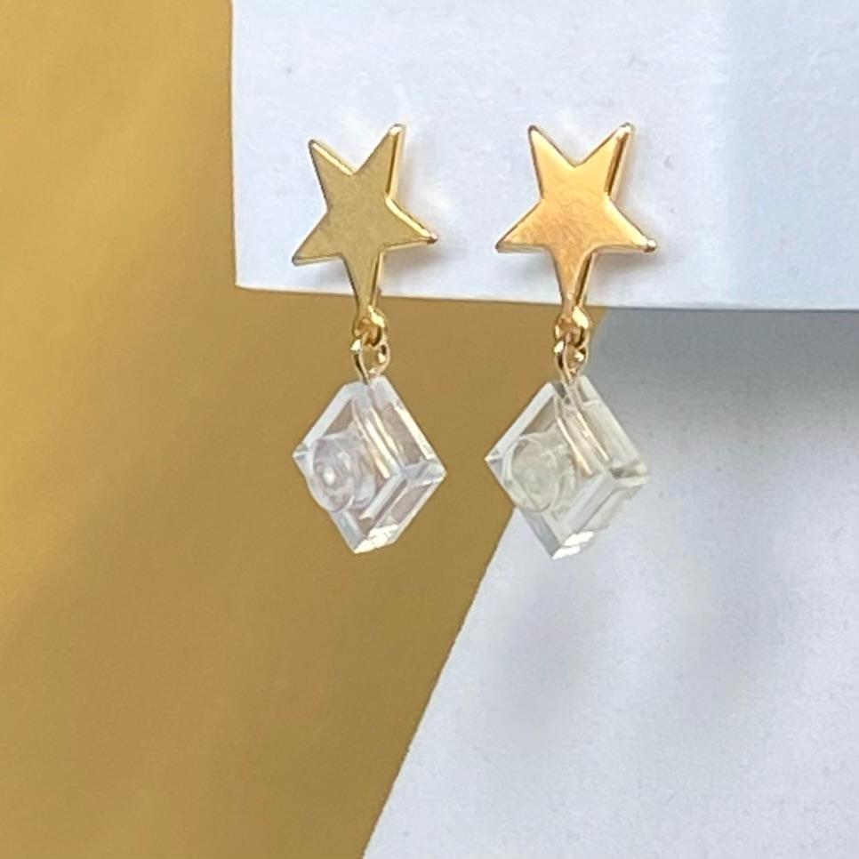 Mini Golden Star Earrings - Les Chanteuses