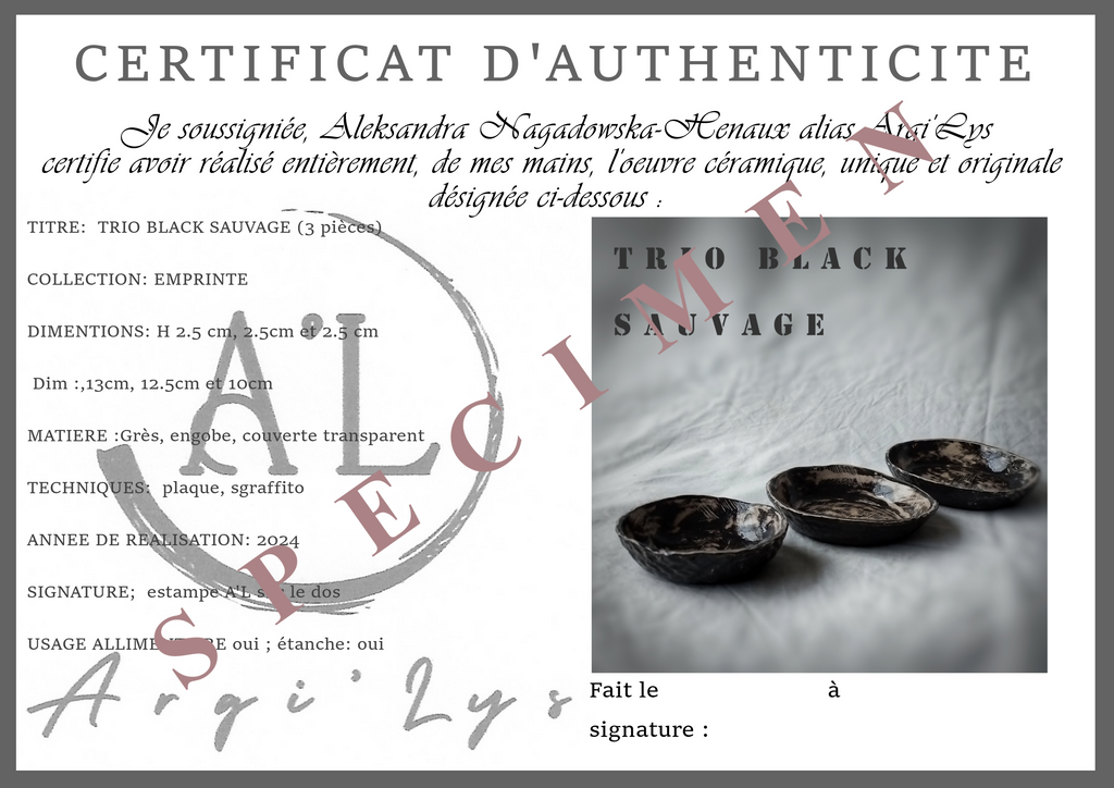 TRIO BLACK SAUVAGE