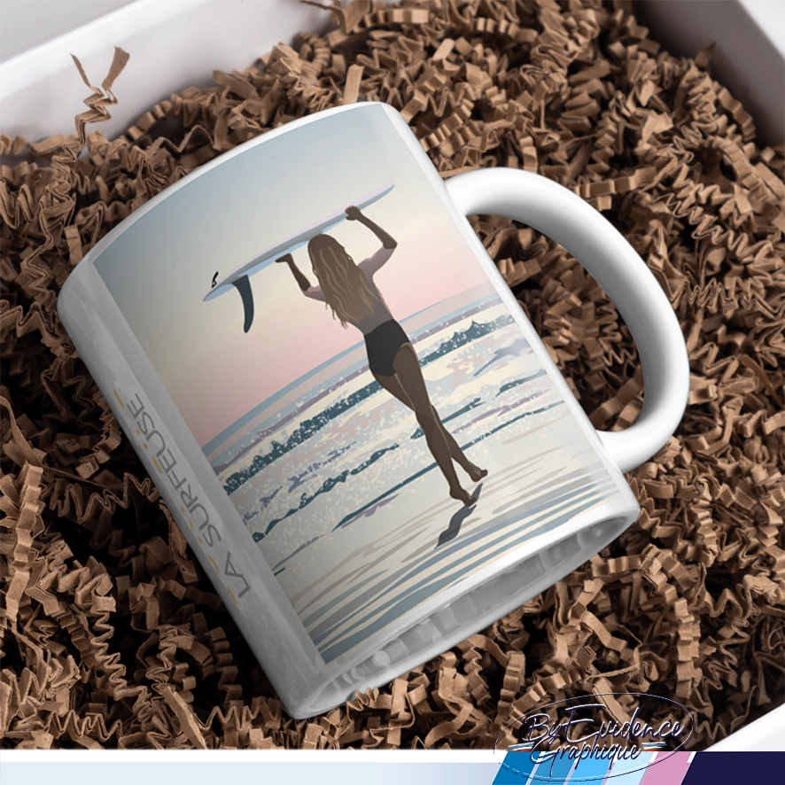 Mug La surfeuse