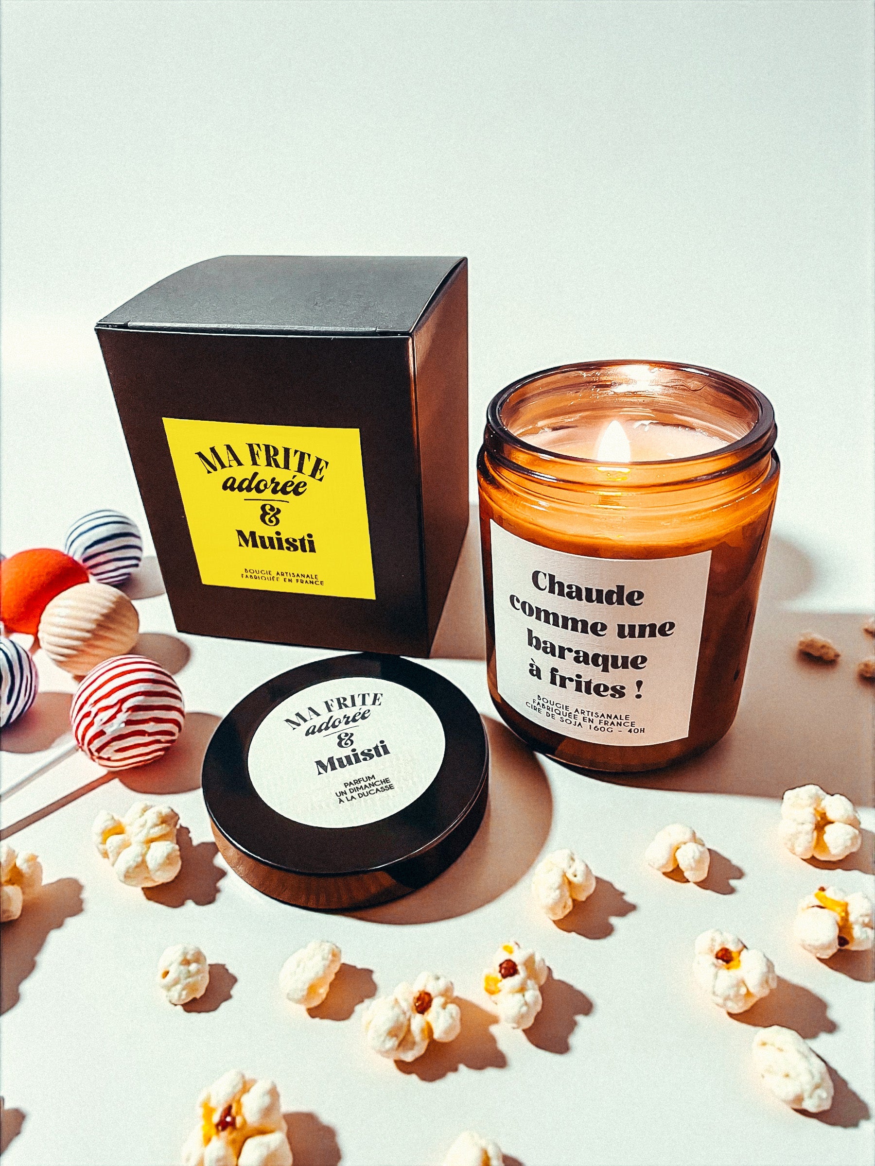 Muisti & Ma frite adorée - Bougie chaude comme une baraque à frites