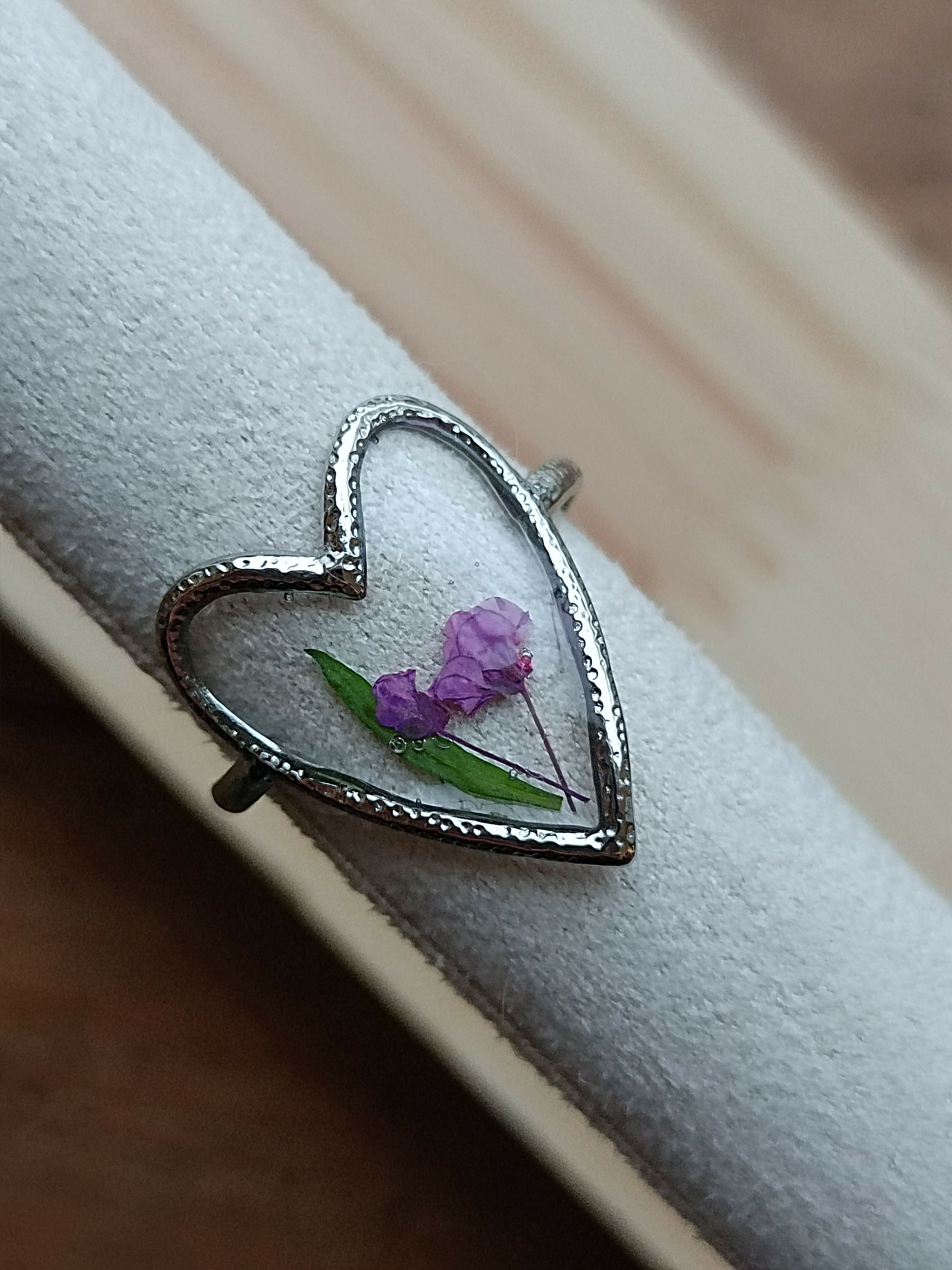 MEL/BCM Hammered Heart Ring