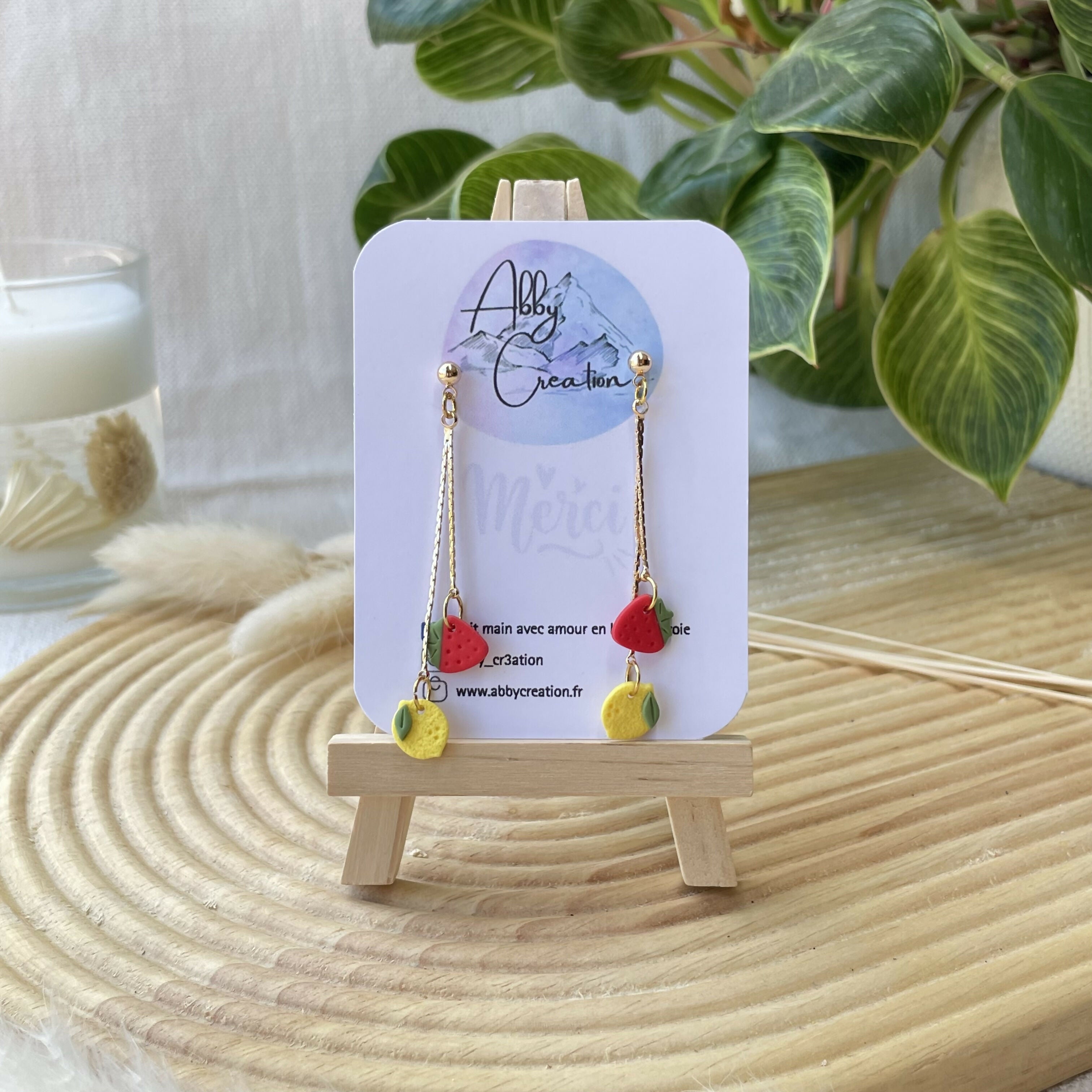 Boucles Citron et Fraise