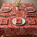 Nappe en tissu "Terracotta" carrée 150x150 cm | La Serviette de Table