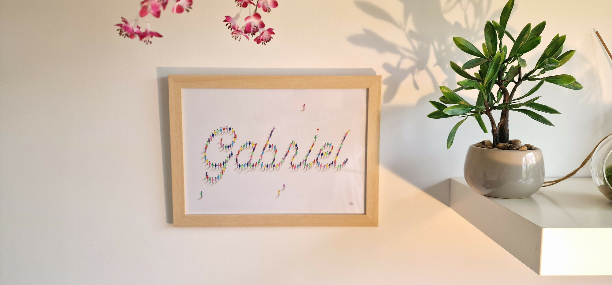 Prénom A4 Personnalisé (Cadre en option)