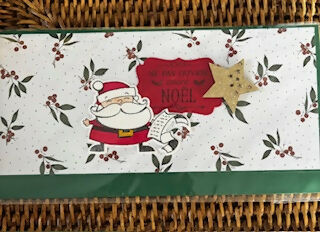 Carte enveloppe NOEL VERT