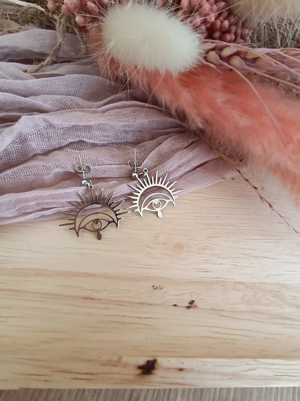BOUCLE OEIL ARGENT