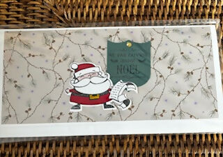 Carte enveloppe NOEL CREME