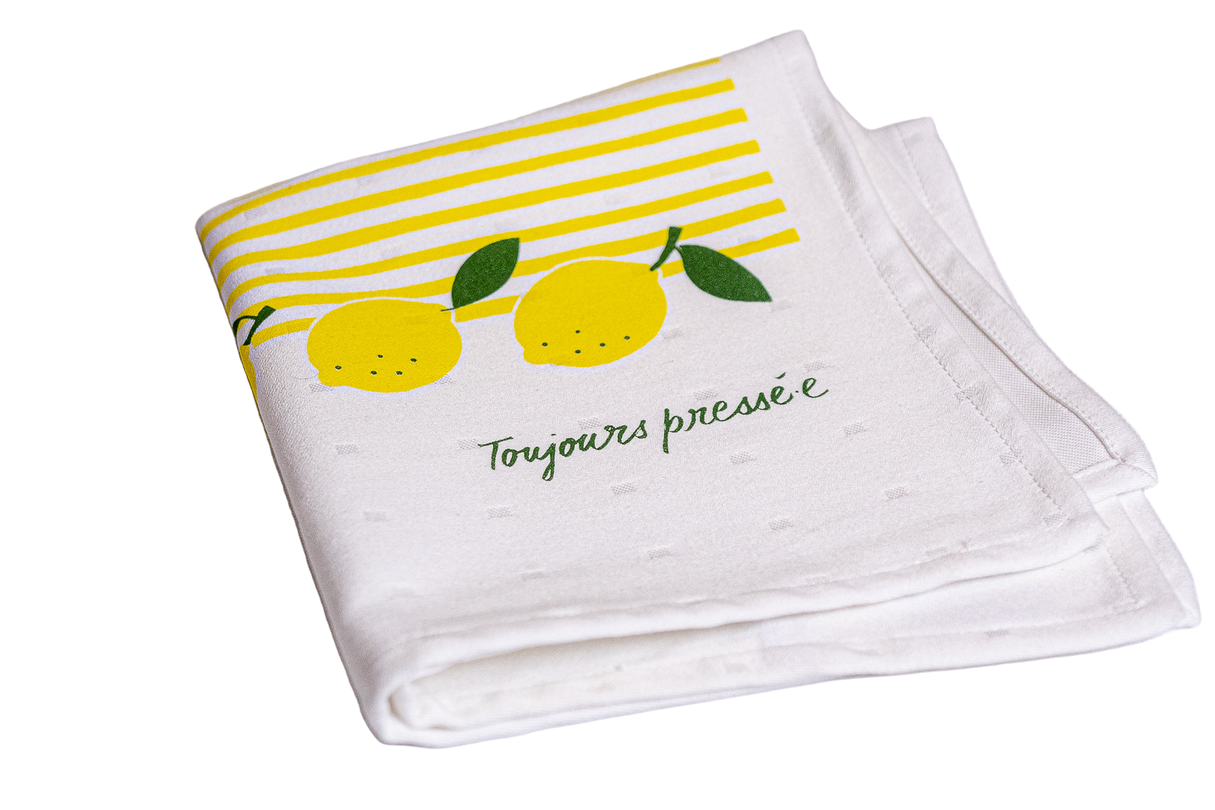 La serviette « citron pressé.e » jaune