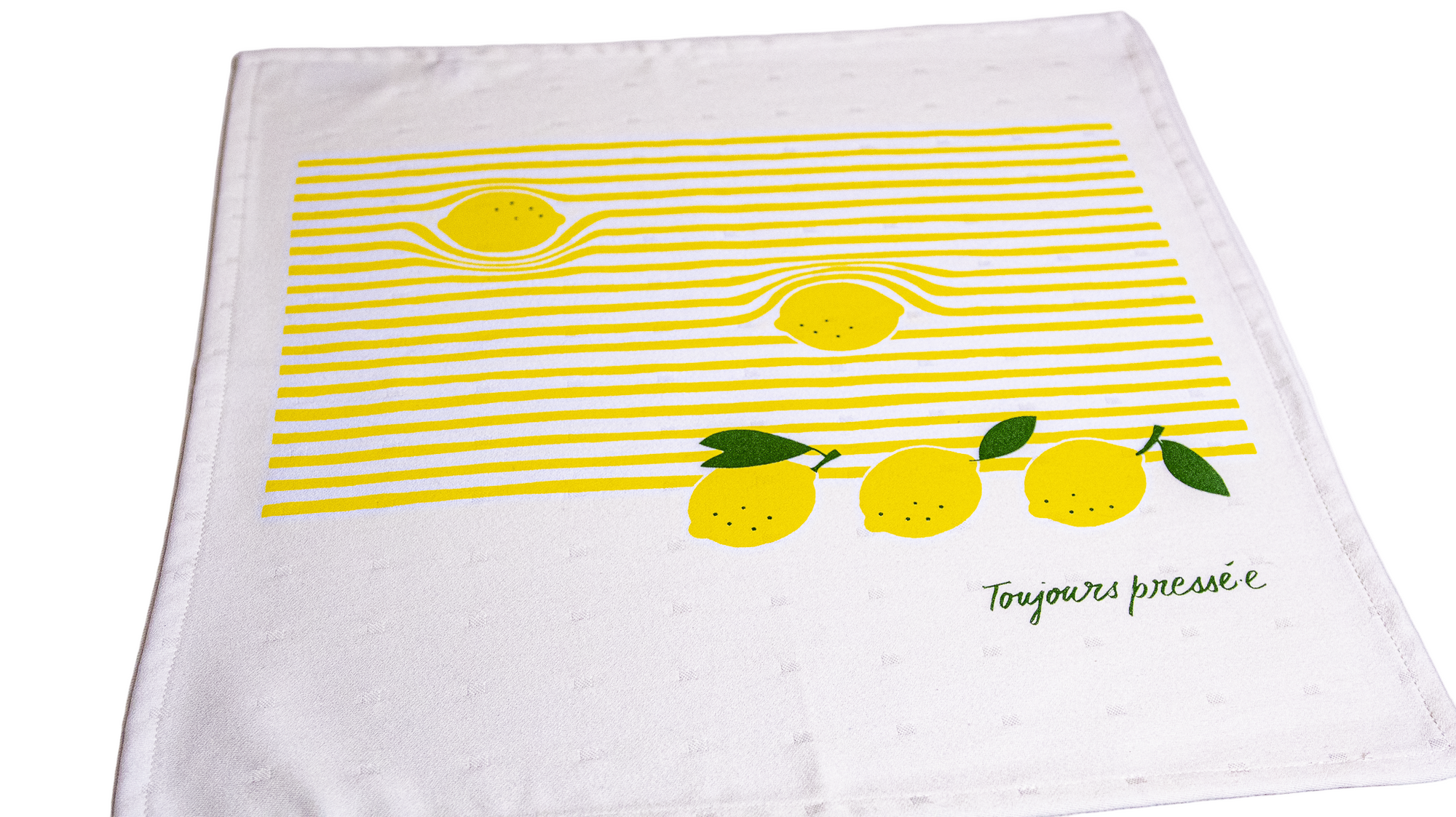 La serviette « citron pressé.e » jaune