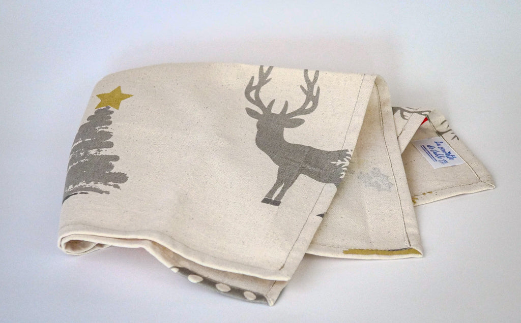 Lot de 4 serviettes de table de Noël "Sapin" - Linge de table