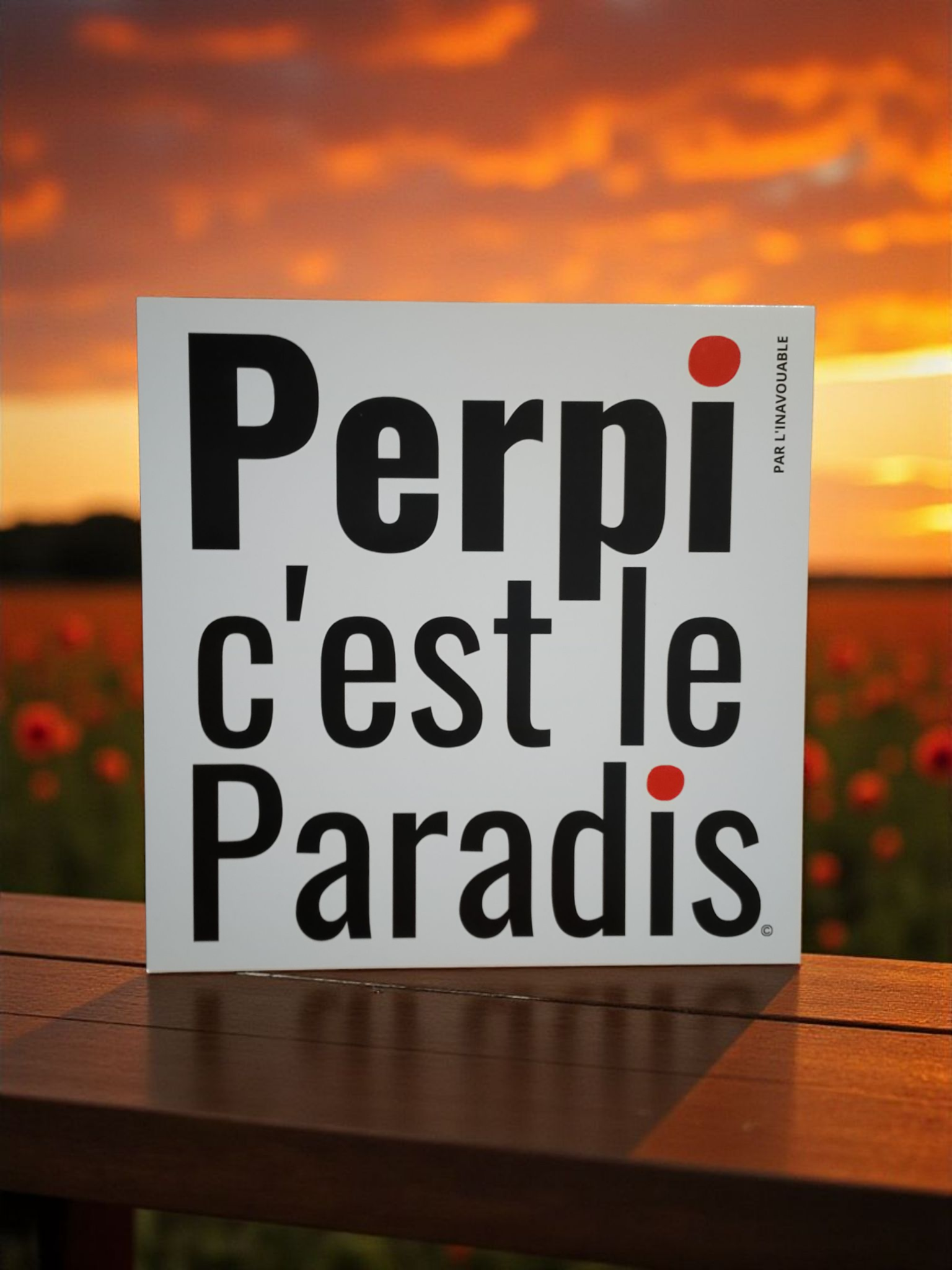 CARTE POSTALE "PERPI C'EST LE PARADIS"